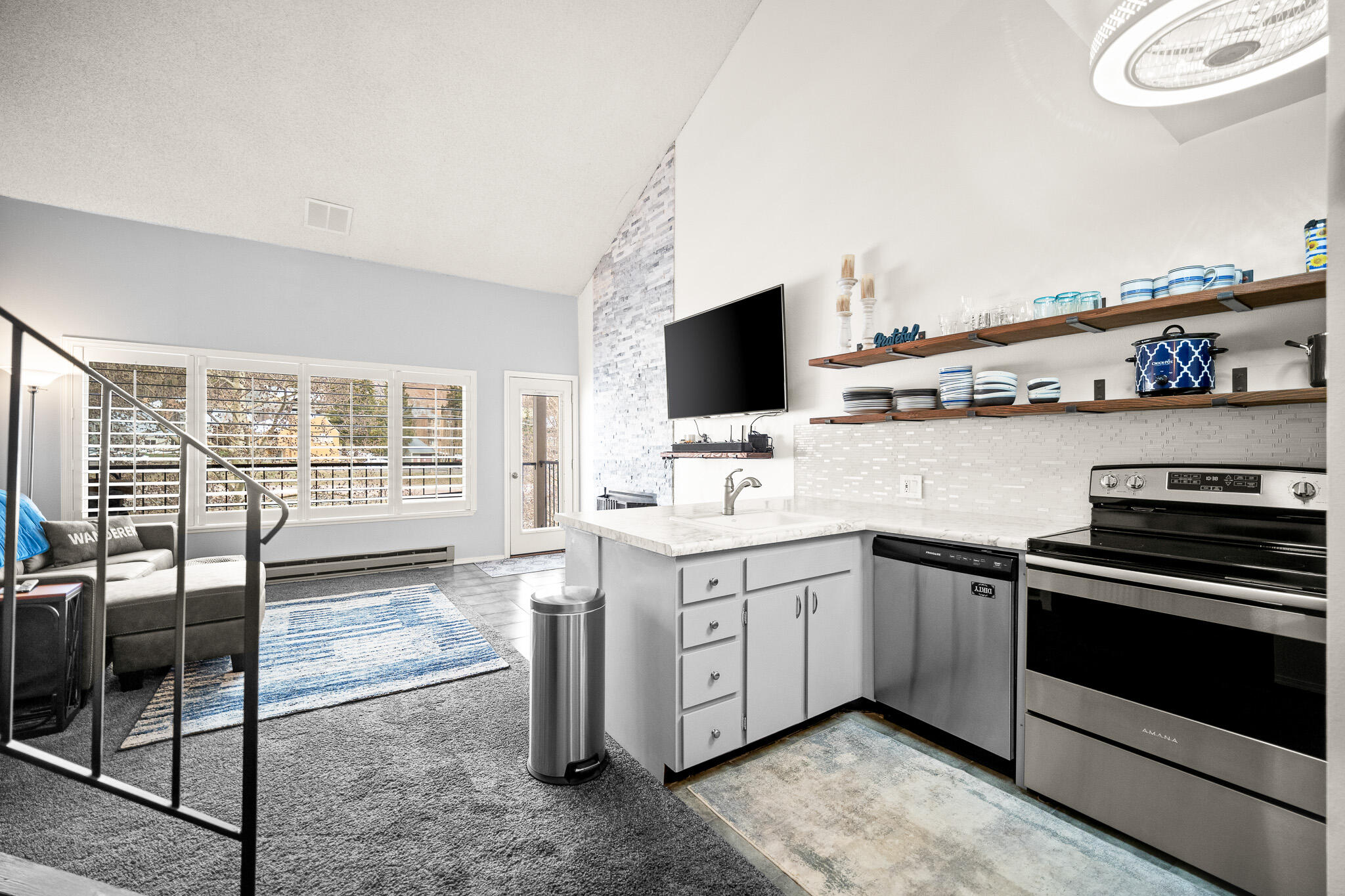 Experience mountain living in this updated studio loft at the Brianwood complex. This rare find features two full baths and a clean, modern aesthetic perfect for a getaway or rental investment. Cozy up by the wood-burning fireplace after a day on the slopes. The clever layout includes an entry nook ideal for bunk beds, plus a queen-size convertible sofa to maximize sleeping space. Enjoy peaceful meadow views from your private balcony. Located just steps from Giant Steps ski lifts and Bristlecone Park, you're in the heart of the action. Building amenities include a sauna, hot tub, and laundry facilities. While not currently a rental, this turnkey unit is ready to perform.