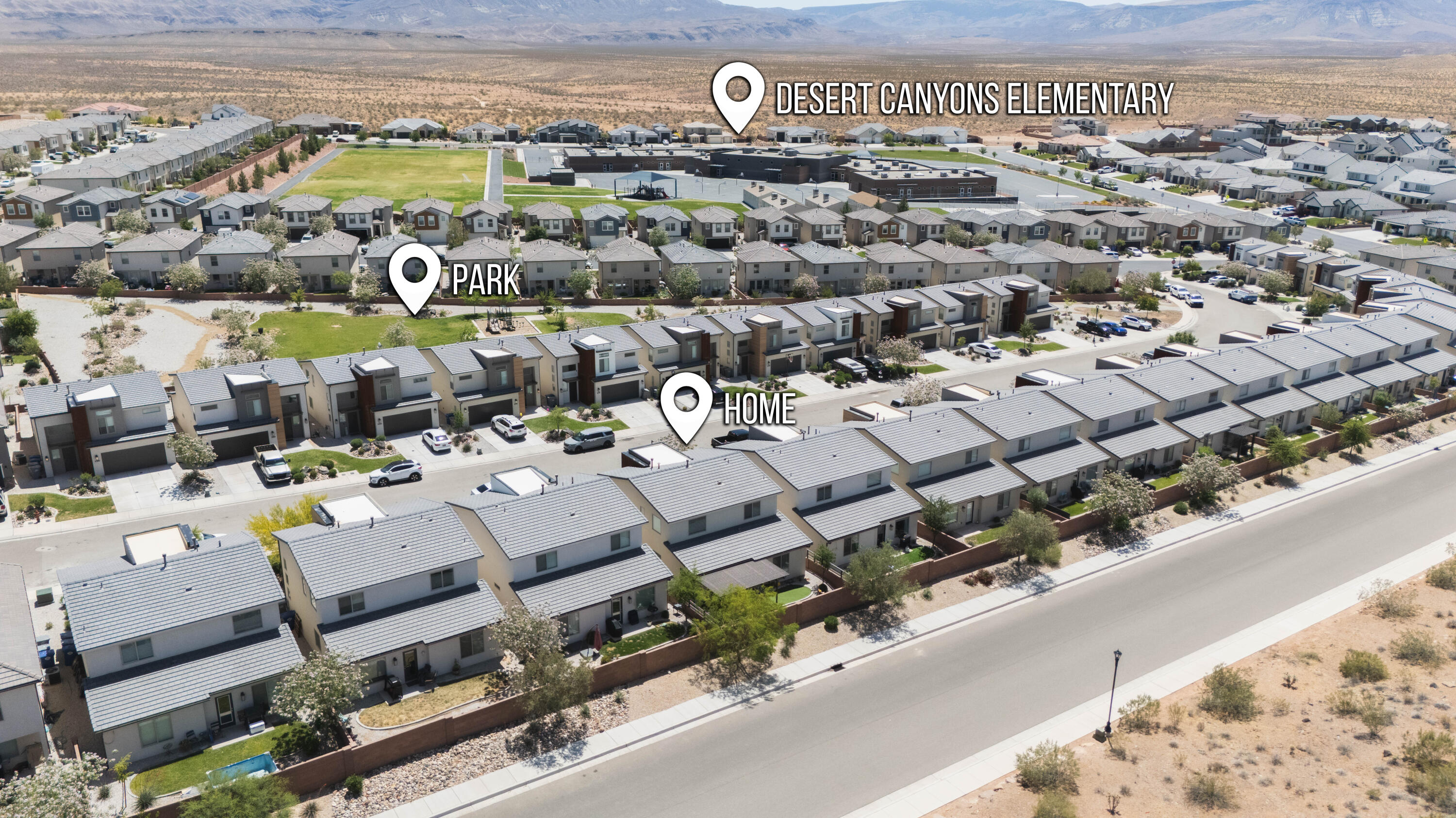 Check out this like new detached townhome in Desert Canyons! Shows like a model and the location is fantastic. Desirable 2,004 sq ft layout with 4 bedrooms, 2.5 bathrooms, MAIN LEVEL primary suite with walk-in closet including stacked washer/dryer hookups, open great room, 2nd LOFT LIVING room upstairs and additional full laundry room. CUSTOM ISLAND COUNTERTOP.  FULLY COVERED AWNING AND ARTIFICIAL TURF in the backyard with no neighbor behind you.

Ask about seller financing options!

 HOA covers full landscaping maintenance as well. Full 2 car garage with room for storage plus ample driveway depth for guest parking. Right around the corner to Desert Canyons Elementary along with convenient access to the ever expanding Desert Canyon trail network. Contact listing agent for more details!