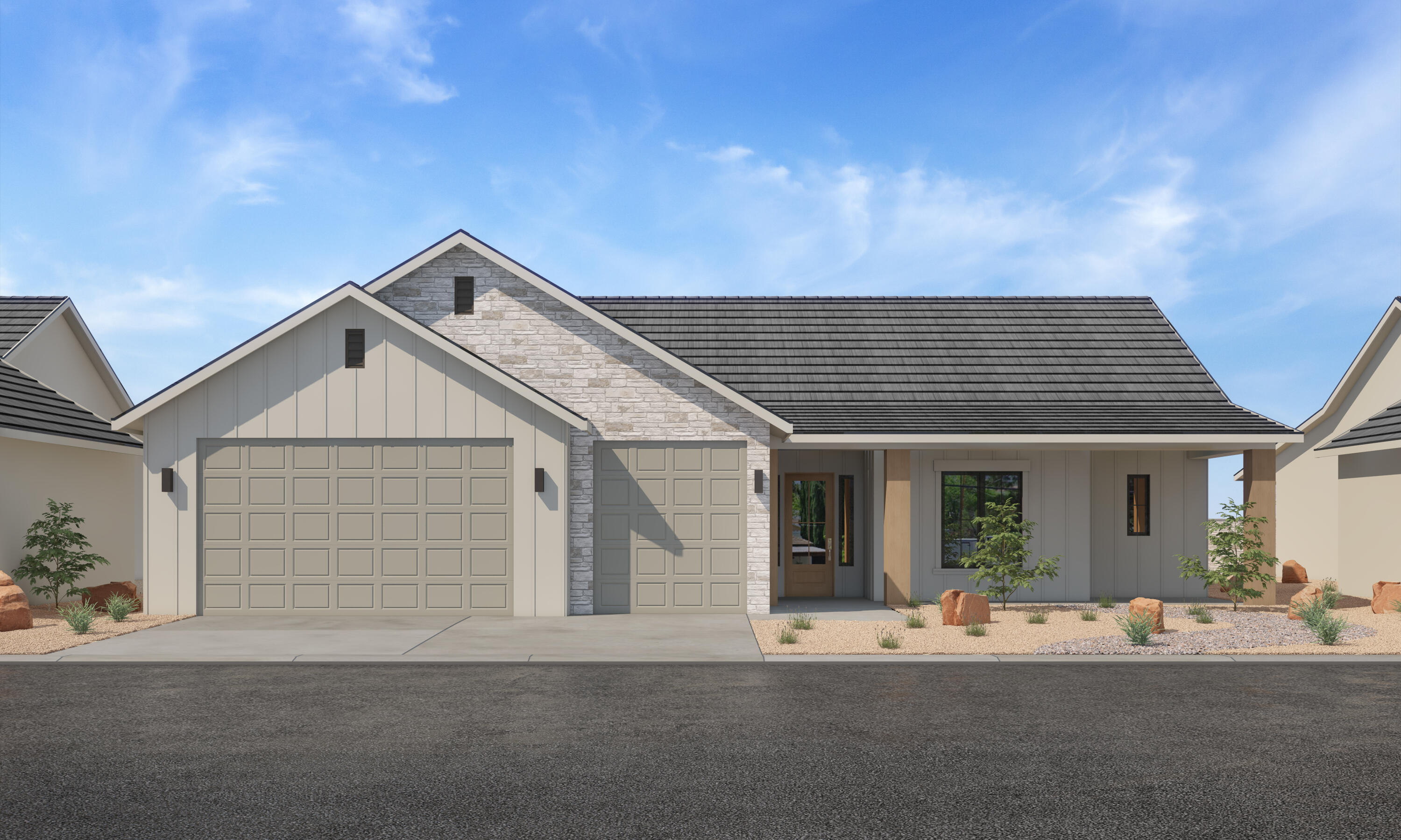 SunRiver Firelight an exciting new community just West of Toquerville. This new community will have over 1,200 homes and the amenities and lifestyle that SunRiver is famous for.  1st phase of amenities breaking ground in November of 2025 and ready for use late 2026. This home is an Astoria spec home with over $122K in design upgrades and a 4 car tandem garage fully landscaped.  No HOA for first 2 years after closing to Founders Club (first 74 homes.) Visit www.sunriver.com to see all the details. Buy now and get larger homesites close to amenity. This home qualifies for HECM purchase, as low as $459,900 down with no mortgage payment if over 62 years old, for qualified borrowers.