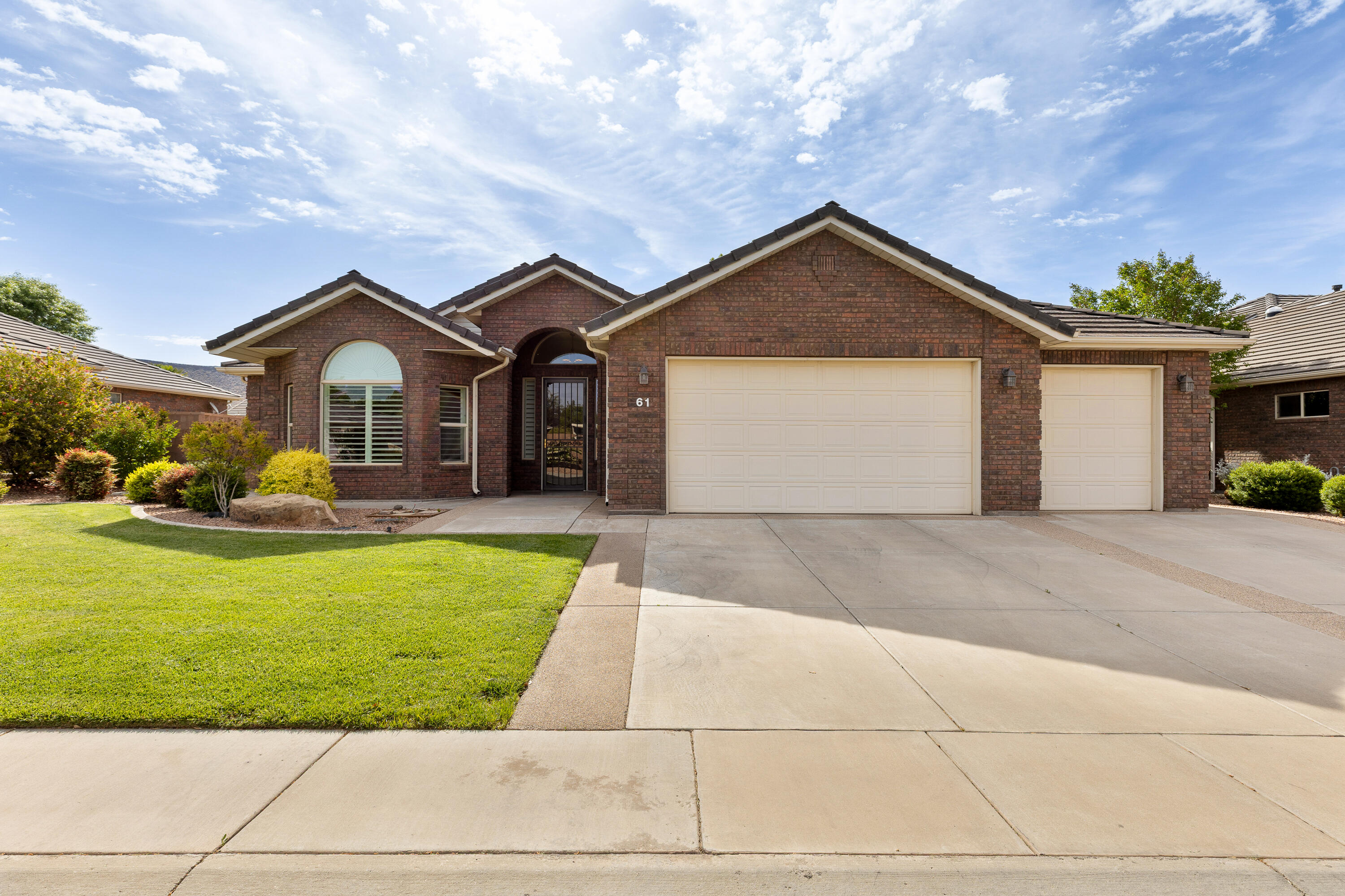 Discover this beautifully maintained, all-brick 3-bedroom, 2-bathroom home that blends timeless curb appeal with modern updates. Recently refreshed throughout, this residence offers comfort, style, and effortless living.
Step inside to find a bright and welcoming interior. 
Outside, you'll fall in love with the stunning backyard with lush landscaping, covered patio and vibrant rose bushes that add color and fragrance throughout the season. 
With its solid brick construction, recent updates, and picturesque outdoor space, this home is truly one-of-a-kind. Don't miss your opportunity to own this gem! The HOA provides front and back yard lawn maintenance.