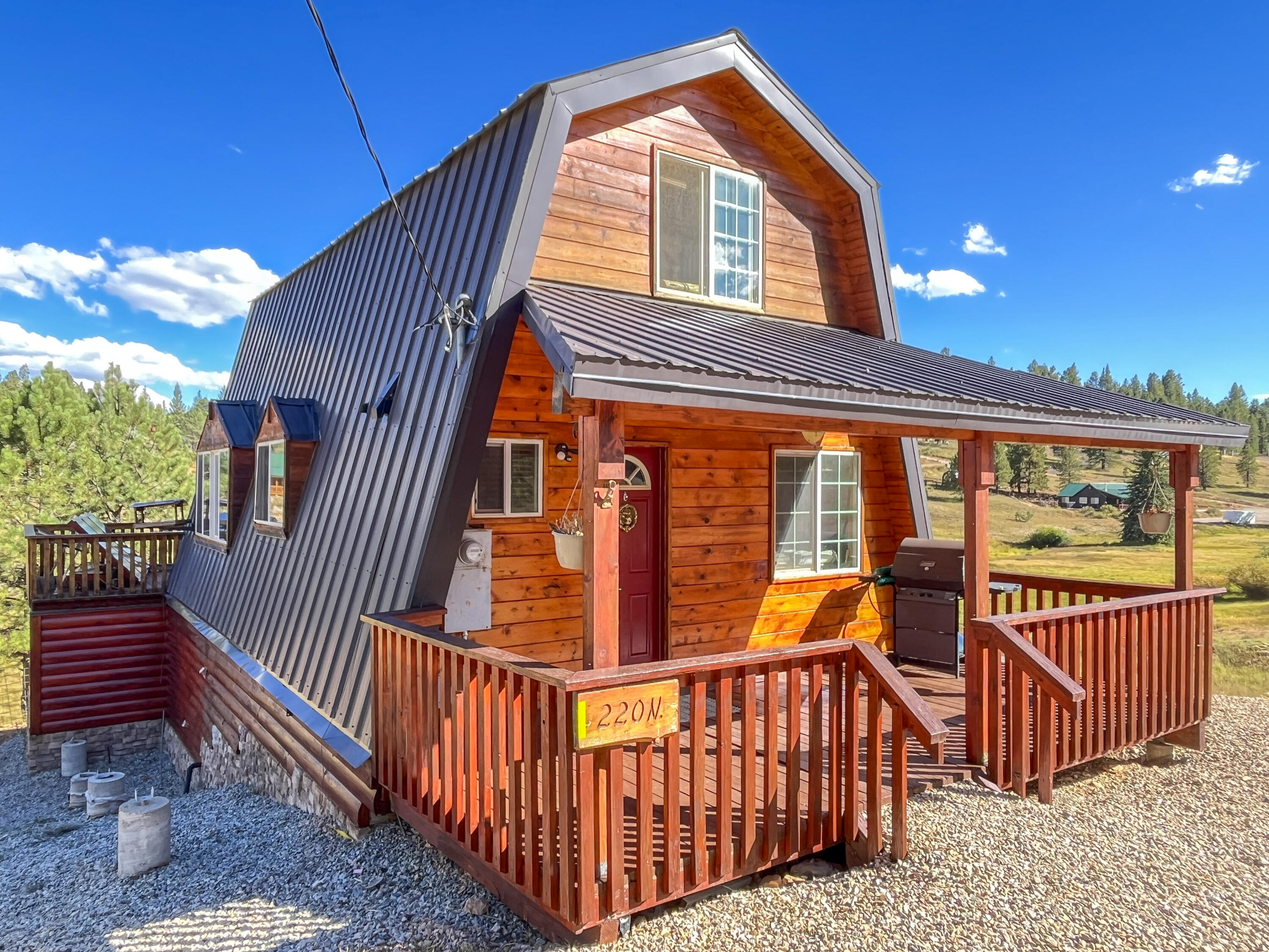 Don't miss out on this rare find. Imagine sitting on your deck overlooking the meadow with a small creek flowing through as deer graze nearby. This cabin has amazing views and easy access to miles and miles of ATV trails. It also located right in-between two National parks giving easy access for day trips to Bryce Canyon and Zions National Park. Being part of the swain's creek subdivision community, you get to enjoy a private pond that you can fish at, a playground for the kids and community potlucks and bingo nights at the pavilion. This cabin is a good solid home built for year round mountain living. It has 3 bedrooms with protentional for a 4th and 2 bathrooms. As a bonus the crawl space has been finished to allow for ample storage that you can access from inside the house.  Square footage is as follows 896 Basement, 600 Main and 450 upstairs total is 1946. This is a wonderful place to live and enjoy the beauty of nature. listing agent is the owner of the cabin.