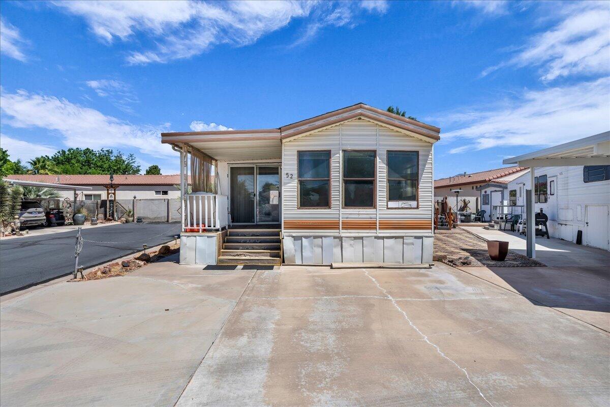 Located in 55+ community of Dixie Downs RV Resort. Home is being sold in AS IS WHERE IS condition. Great potential.