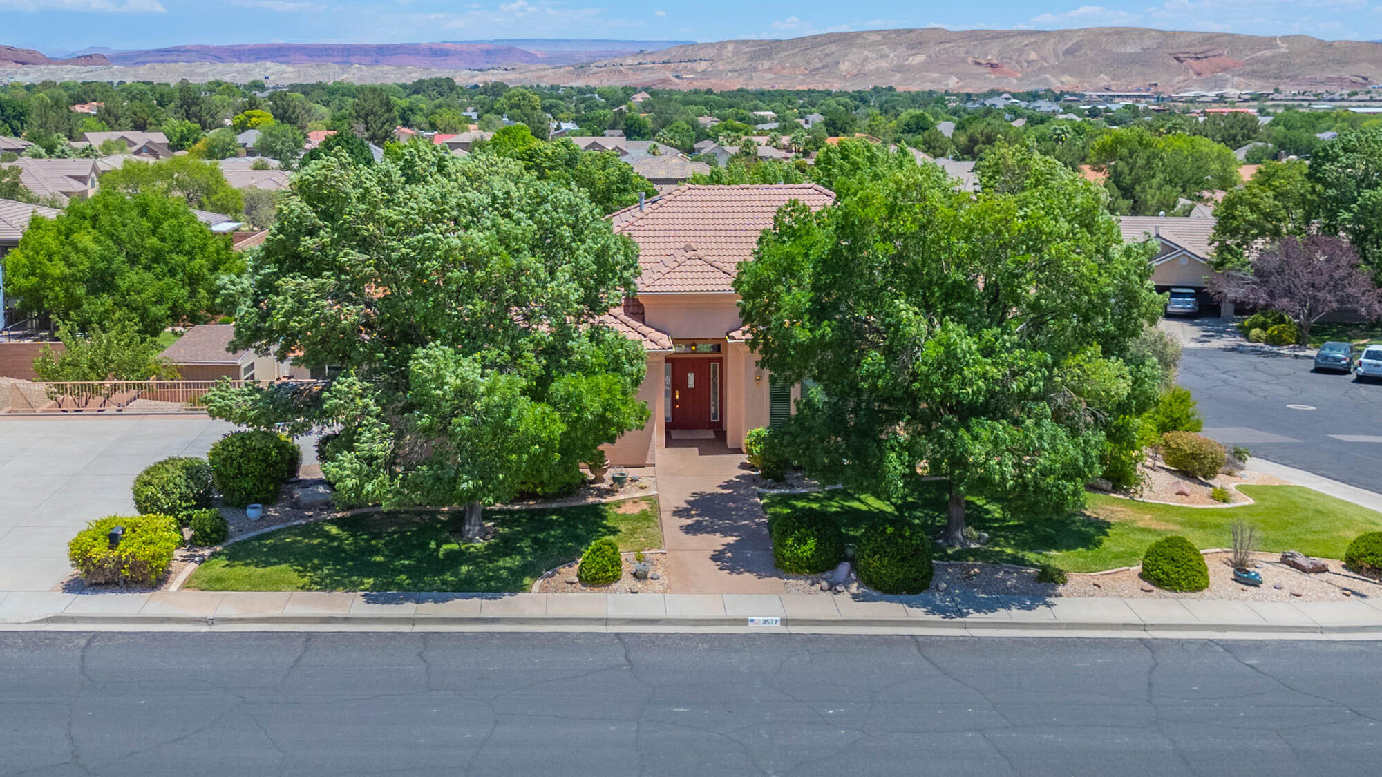 Well maintained and upgraded walkout basement home in Bloomington with views, RV parking, no HOA, and plenty of space inside and out. 4 bedrooms plus an office, 2 living areas, a fantastic patio with stairs to a beautifully maintained and landscaped backyard. Right across the street is an endless outdoor playground. Bearclaw Poppy trail and OHV opportunities are only a few blocks away!!! The 2nd upstairs room (bedroom 2 in photos) has a murphy bed and could be used as a bedroom and office. There is another room downstairs that is suitable for an office or craft room.