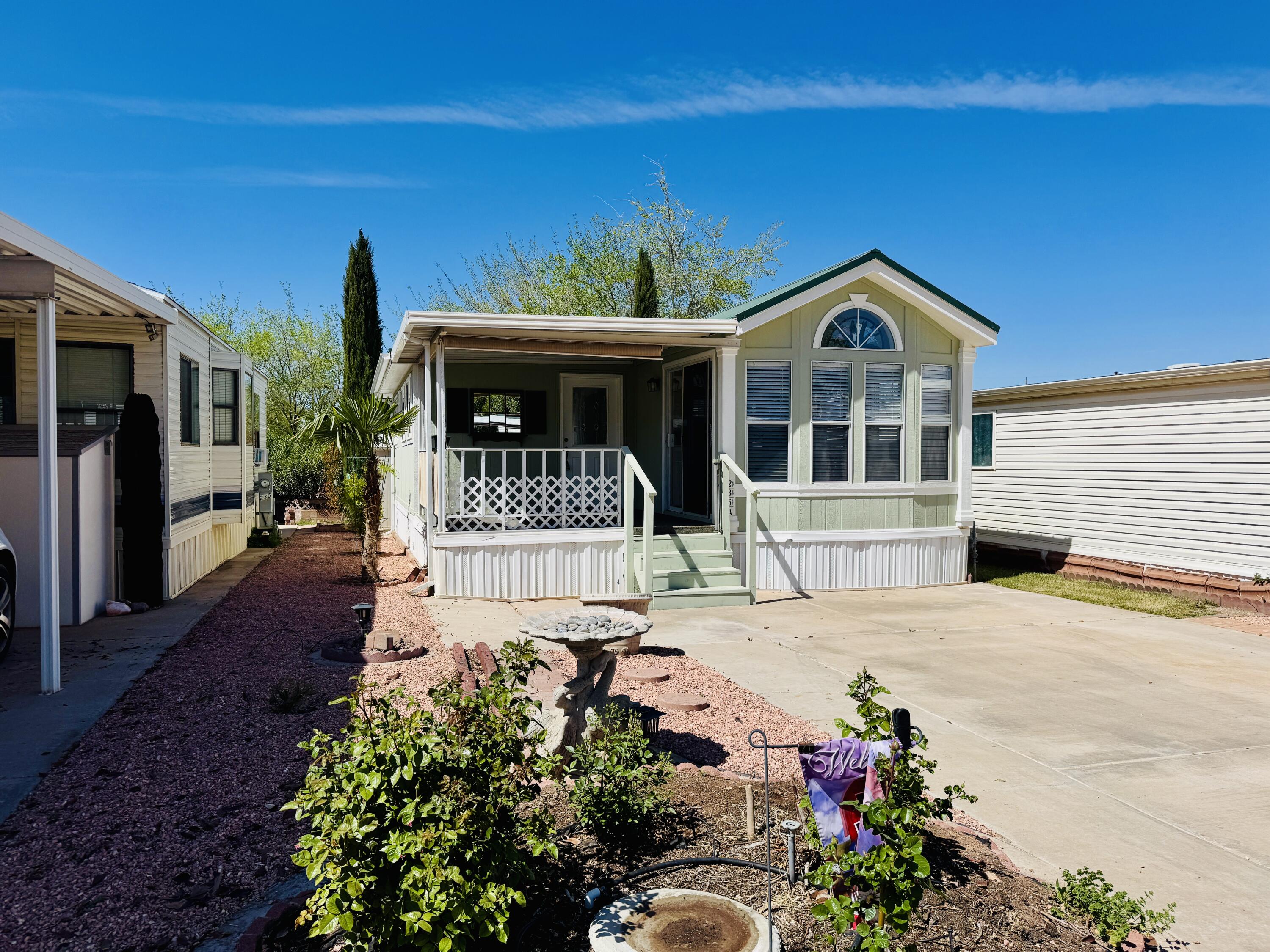SELLER FINANCING! Charming and move-in ready, this beautifully updated 1 bed, 1 bath park model offers effortless living in a desirable community! Featuring 639 sq ft, this home includes new carpet in the bedroom, a spacious deck for outdoor relaxation, and fresh interior and exterior paint throughout. Sold partially furnished, it also boasts a newer roof, HVAC, and refrigerator. Enjoy community amenities including a pool, all in a convenient location. Owner financing available with $25,000 down, 6% interest, 20-year term ($1,103.30/month). Buyer to verify all information.