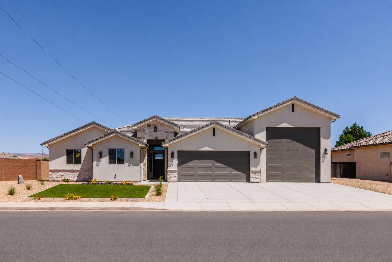 Set on massive 0.28-acre corner lot, this home is defined by its 53-foot-deep TRUE RV garage -- one of the largest you'll find at this price point anywhere in the area. This is not a shortened ''RV bay,'' but a full-depth garage built to handle large motorhomes, boats, and toys with room to spare. Inside features hard wood flooring throughout the home, high-end finishes, strong curb appeal, and an attached guest casita for added flexibility.