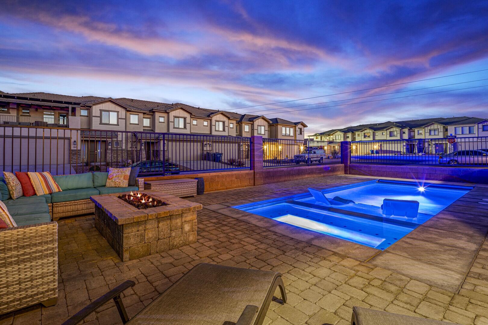 Luxury Turn-Key Vacation Townhome in Hurricane, Utah - Prime Investment Opportunity

Discover this stunning 6-bedroom, 6-bathroom luxury townhome spanning over 3,400 sq ft in the heart of Hurricane, Utah. Perfectly positioned as a high-demand vacation rental, this property delivers exceptional comfort, style, and income potential with established future bookings already in place.

The expansive layout features two spacious family rooms ideal for group gatherings, multiple living areas for relaxation, and seamless indoor-outdoor flow. Step outside to enjoy not one, but two covered patios--perfect for al fresco dining or unwinding under the stars--along with your own private pool and hot tub for exclusive enjoyment.

Fully furnished and turn-key ready, this home comes equipped with everything needed to start generating revenue immediately. High-end finishes, modern amenities, and thoughtful design make it a favorite among guests seeking premium Southern Utah retreats.

Residents and guests gain access to resort-style community amenities, including a clubhouse, state-of-the-art fitness center, expansive lazy river, large community pool, splash pad with slide, and more--creating an unparalleled resort experience right at home.

Location is unbeatable: minutes from the thrilling Sand Hollow State Park sand dunes and crystal-clear Sand Hollow Lake for boating, ATV adventures, and beach days. Just 30 minutes from the iconic Zion National Park, this property offers easy access to world-class hiking, red rock scenery, and outdoor exploration that draws visitors year-round.

Whether as a personal luxury getaway or a lucrative short-term rental investment, this rare 6-bed/6-bath townhome with private pool in a prime resort community won't last long. Embrace the ultimate Southern Utah lifestyle--where adventure meets relaxation.

Contact for private showings or details on current rental performance. Your slice of paradise awaits!
