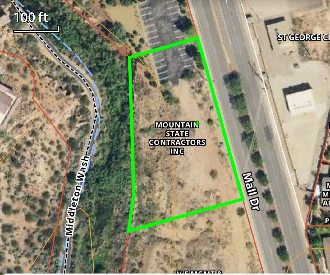 Located off of Mall Dr. in St. George. Enter into Rise professional building parking lot, off of Mall Dr to access property. Dirt lot is on the south side of the Rise parking lot.