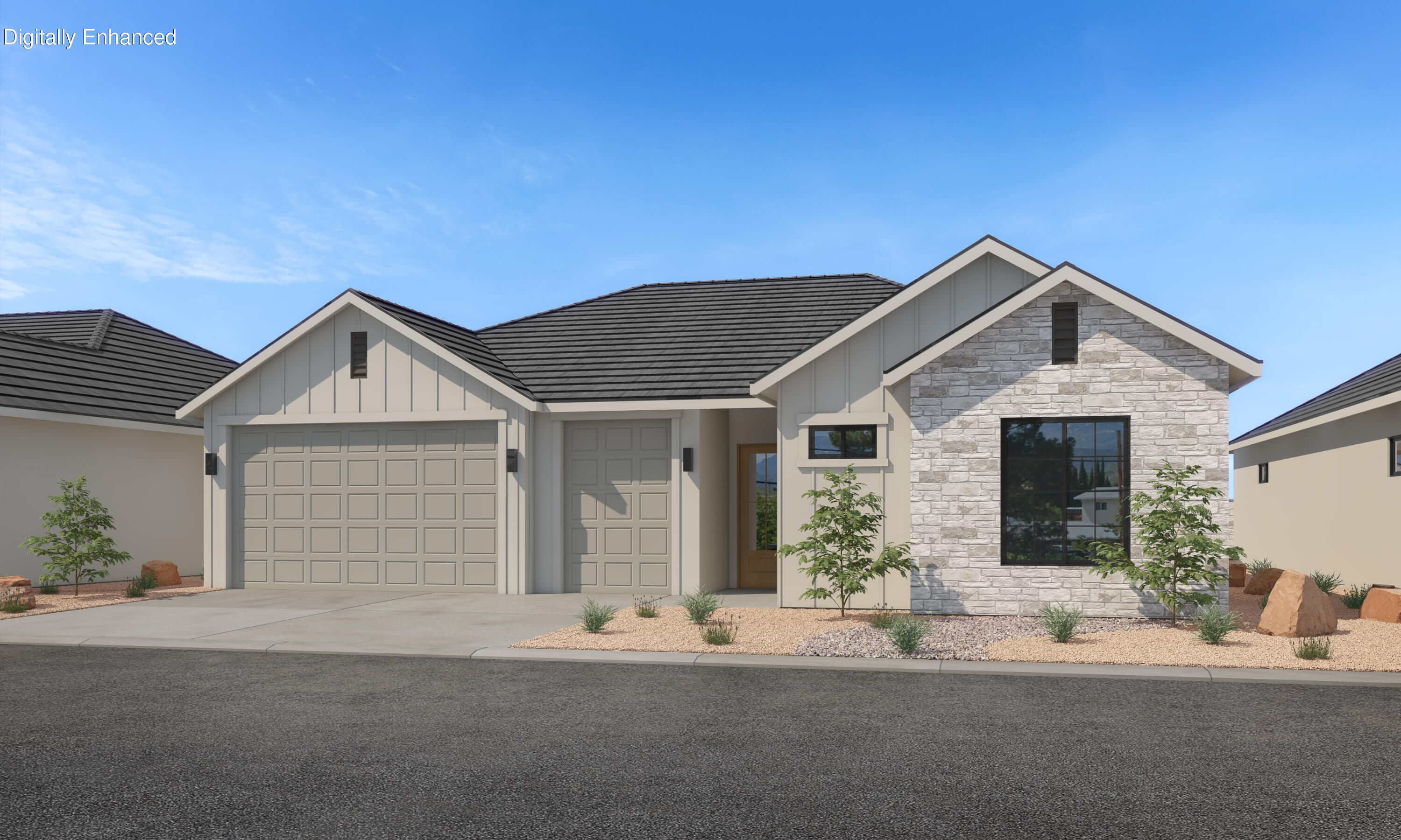 This new SunRiver community is just West of Toquerville and will have over 1,200 homes and the amenities and lifestyle that SunRiver is famous for. 1st phase of amenities breaking ground in late 2025 and ready for use late 2026. This home is a Tara floorplan with over $97K in design upgrades and comes fully landscaped. No HOA for first 2 years after closing to Founders Club (first 74 homes.) Visit www.sunriver.com to see all the details. Buy now and get larger homesites close to amenity. This home qualifies for HECM purchase, as low as $339,900 down with no mortgage payment if over 62 years old, for qualified borrowers.