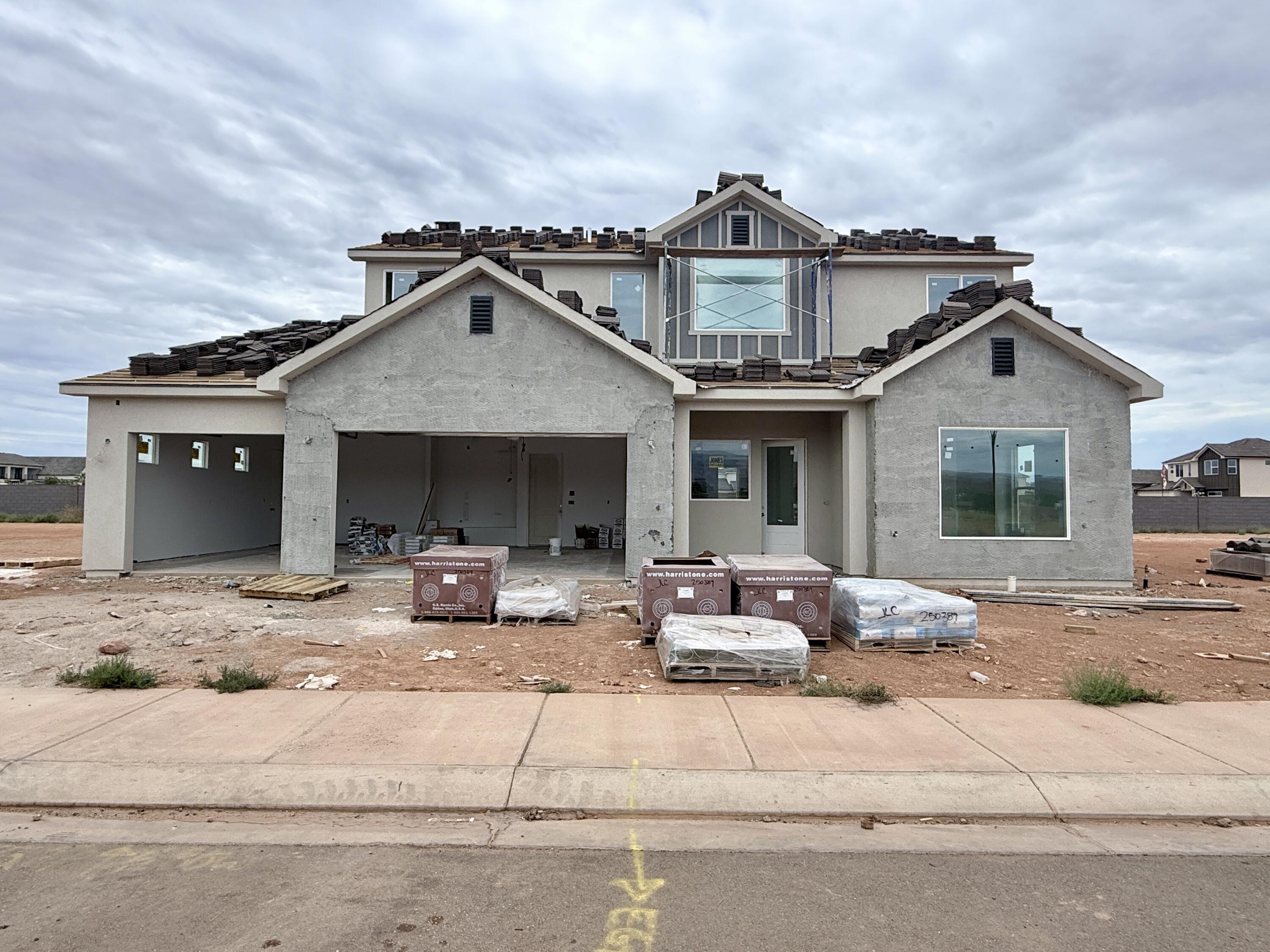 This beautiful home is situated on the east side of town and boasts features such as LVP flooring, quartz countertops, and under-mount sinks with soft-close drawers and cabinets. It includes a smart home kit, a Wi-Fi router, a programmable thermostat, and a keyless front door lock. The garage features an epoxy-coated floor with a 23-foot side parking and a 46-foot backyard. The home is also plumbed for a future pool.