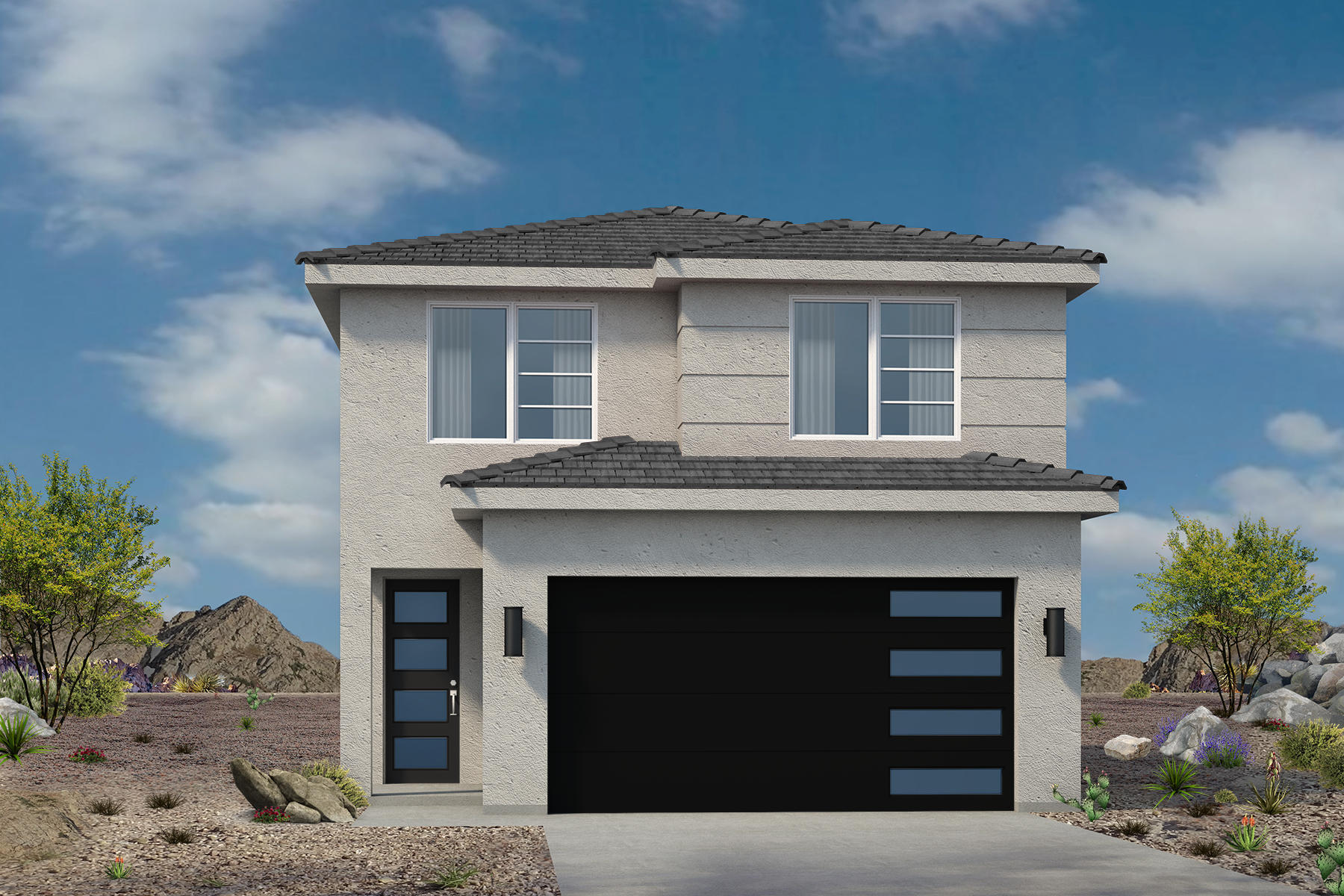 Welcome to our newest community, Crimson Trails! This move-in ready 1,824 sq. ft. home features 4 bedrooms, 2.5 bathrooms, and a 2-car garage. Inside, you'll find black appliances, upgraded wood cabinets, white quartz kitchen countertops, waterproof flooring, and full landscaping already included. Don't miss your chance to own in our newest community--come check out Crimson Trails today!