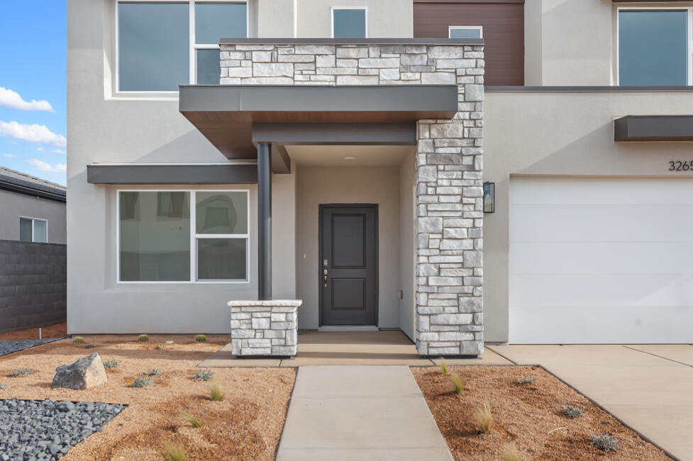 The Stillwater floor plan at Long Valley in the desirable Modern exterior, this is a beautiful 4-bedroom home, with an office, 2.5 baths, and 2.5 car garage. Ask about our preferred lender incentives and rates, as well as our Smart Home package, and Warranty. Come see the new amenities, pool, hot tub, splash pad and walking trails throughout, in the Dixie Power community and feel the difference of a D R Horton home. Please call or text Joe to get the latest information about all our home inventory and to register your clients. Pictures are of a model of similar floor plan, actual finishes, upgrades, or elevation may vary. Square footage is provided as a courtesy and based on building plans.