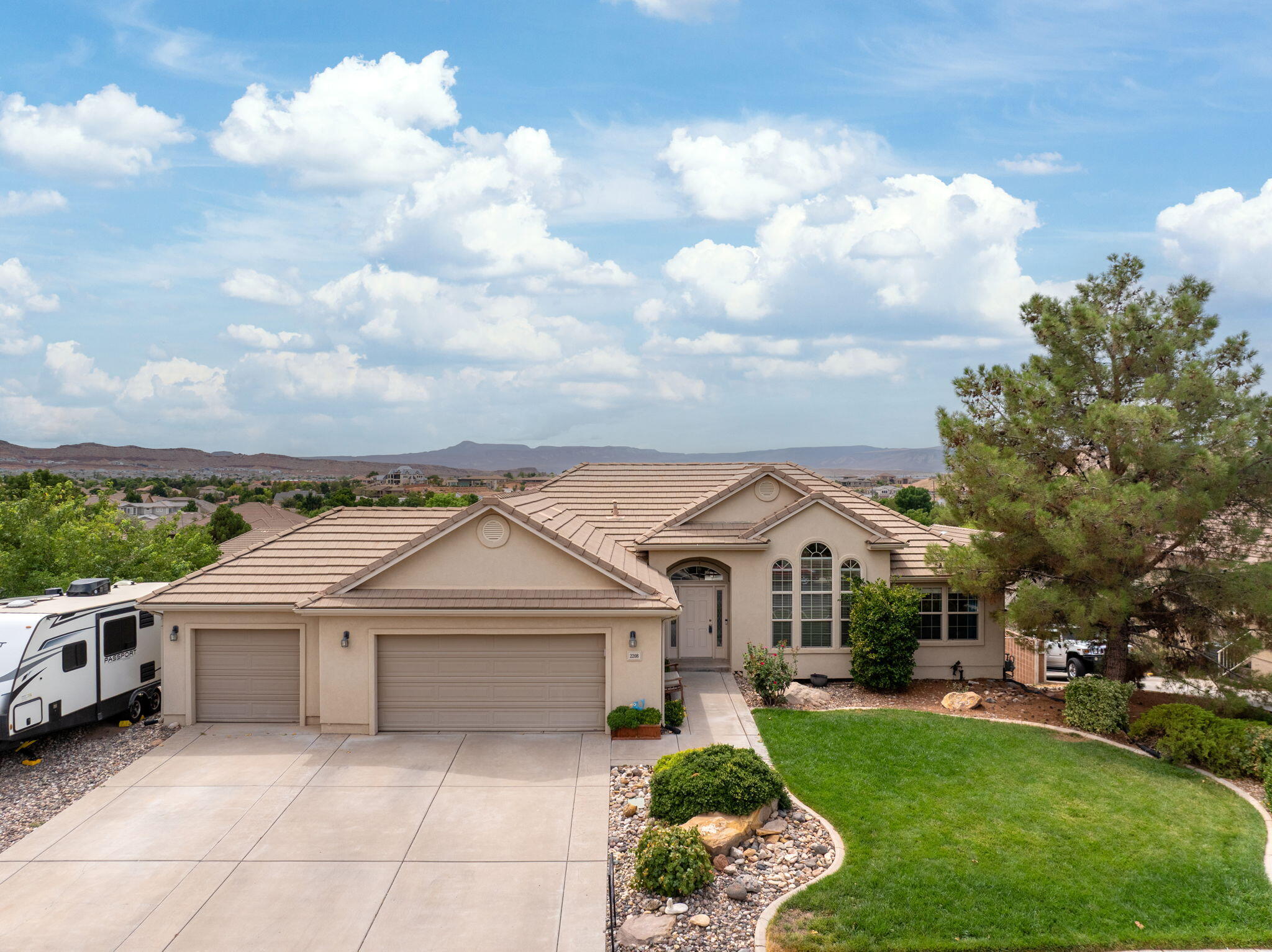 Seller is offering $5000 incentive for paint or whatever buyer needs to use if for! Enjoy the beauty of the views from this home. It has a Beautiful pool, huge backyard, MIL or multigenerational basement living with full kitchen, laundry & 3 BR's. On Demand water, 2 laundry rooms, plenty of storage space, fruit trees, wired for surround sound, ring system, 2 refrigerators, 1 w/d set and so much more included in this fantastic home! Check out the pictures and give me a call for a showing!