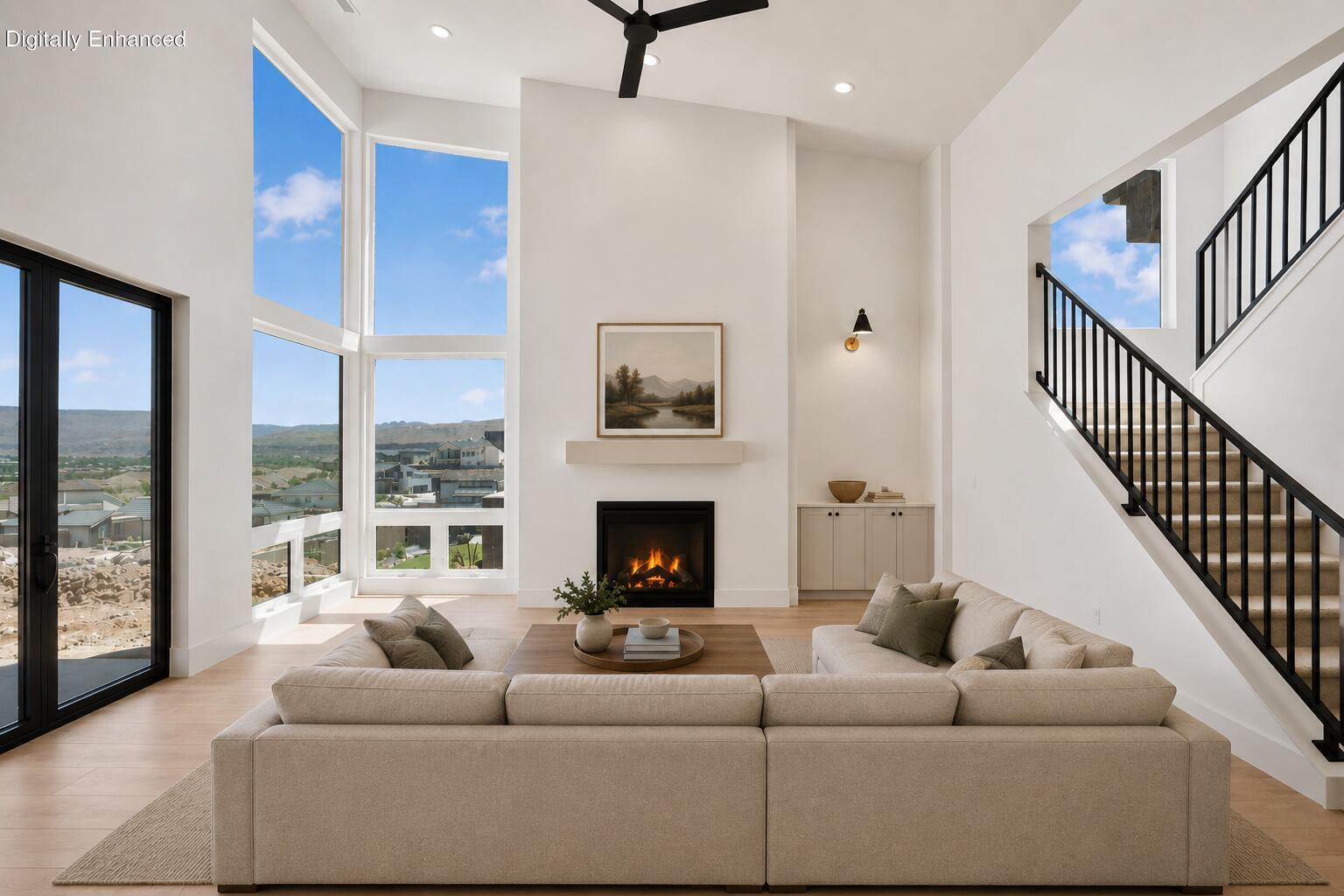 Experience elevated desert living with unobstructed views of Zion National Park. Designed specifically for the lot, every space captures light, privacy, and the surrounding landscape in a way that feels intentional from the moment you arrive.

Inside, soaring ceilings and expansive windows create a bright, open feel, anchored by a spacious kitchen made for gathering and entertaining. A butler's pantry keeps everything tucked away, allowing the main living areas to stay clean, refined, and ready to host. The main-level master suite offers a private retreat, separate from the rest of the home.

Step outside and the lifestyle takes over. Long days by the pool, evenings under the covered patio, and effortless indoor-outdoor living with an outdoor shower and dedicated pool bath. It's built for both relaxation and entertaining.

For those who live the Southern Utah lifestyle, the oversized RV garage provides space for all your toys-whether it's side-by-sides, boats, or gear for the surrounding desert and mountains.

With five bedrooms and thoughtfully designed spaces throughout, this home offers the perfect balance of luxury, function, and adventure-just minutes from world-class recreation.

This isn't just a home, it's a base camp for how you want to live.