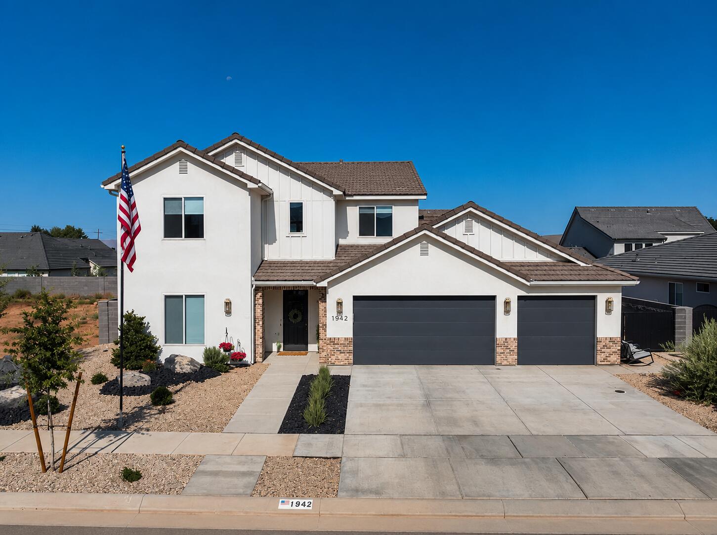 Tucked away in a quiet, friendly neighborhood, this home offers the perfect balance of privacy and convenience with quick access to shopping, schools, and the freeway. Inside, you'll love the spacious open layout designed for everyday living and effortless entertaining. The oversized kitchen with a butler's pantry provides incredible storage and prep space, while the dedicated office, loft, and custom built-in cabinetry add both functionality and flexibility. Generously sized bedrooms offer plenty of room for growing families, and the spa-inspired primary bathroom creates the perfect place to unwind at the end of the day. Located near a great elementary school, this home combines comfort, space, and an unbeatable location.