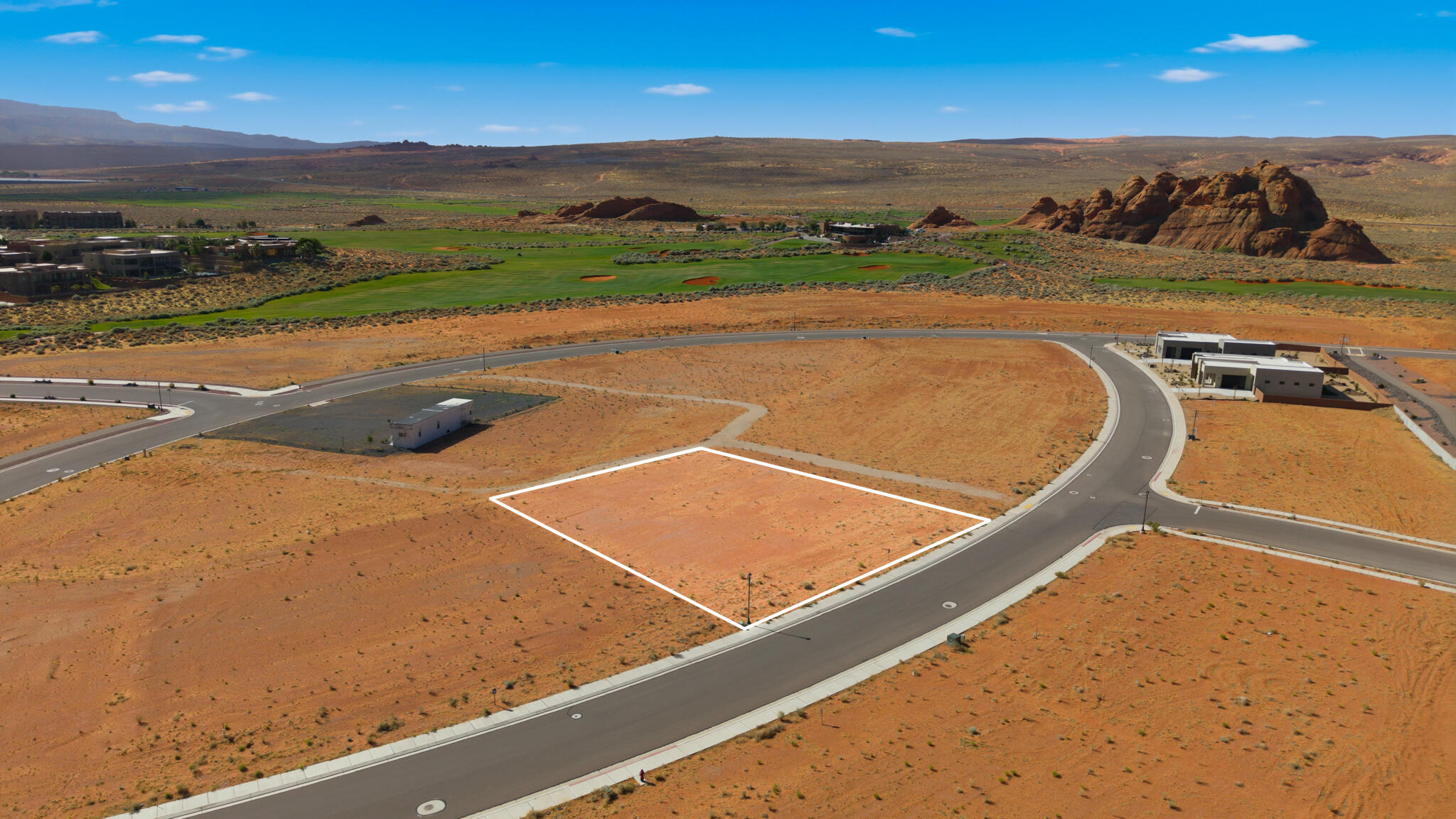 Build your dream home on this exceptional 0.51-acre homesite in The Estates at Sand Hollow Resort. Perfectly positioned with an east-facing backyard, you'll enjoy shaded afternoons and evenings while taking in Southern Utah's beautiful desert landscape and colorful sunrise views to start your day.
With generous space for a custom residence, resort-style pool, outdoor living, and seamless indoor-outdoor design, this homesite provides the canvas to create a home that complements both lifestyle and luxury. Surrounded by championship golf, adventure, and endless recreation, this is more than a homesite, it's an opportunity to create your own desert retreat.
HOA benefits include front and backyard landscape maintenance giving owners more time to enjoy what matters most. Additional ownership perks include discounted green fees at Sand Hollow Golf Course, along with exclusive benefits and resort amenities that enhance the ownership experience.
Whether your ideal day includes golfing on a nationally recognized championship course, boating at Sand Hollow Reservoir, exploring nearby dunes and trails, or simply relaxing in your own private retreat, the possibilities are endless. Bring your own builder or choose from one of the community's premier builders and create a home that reflects your vision and lifestyle.