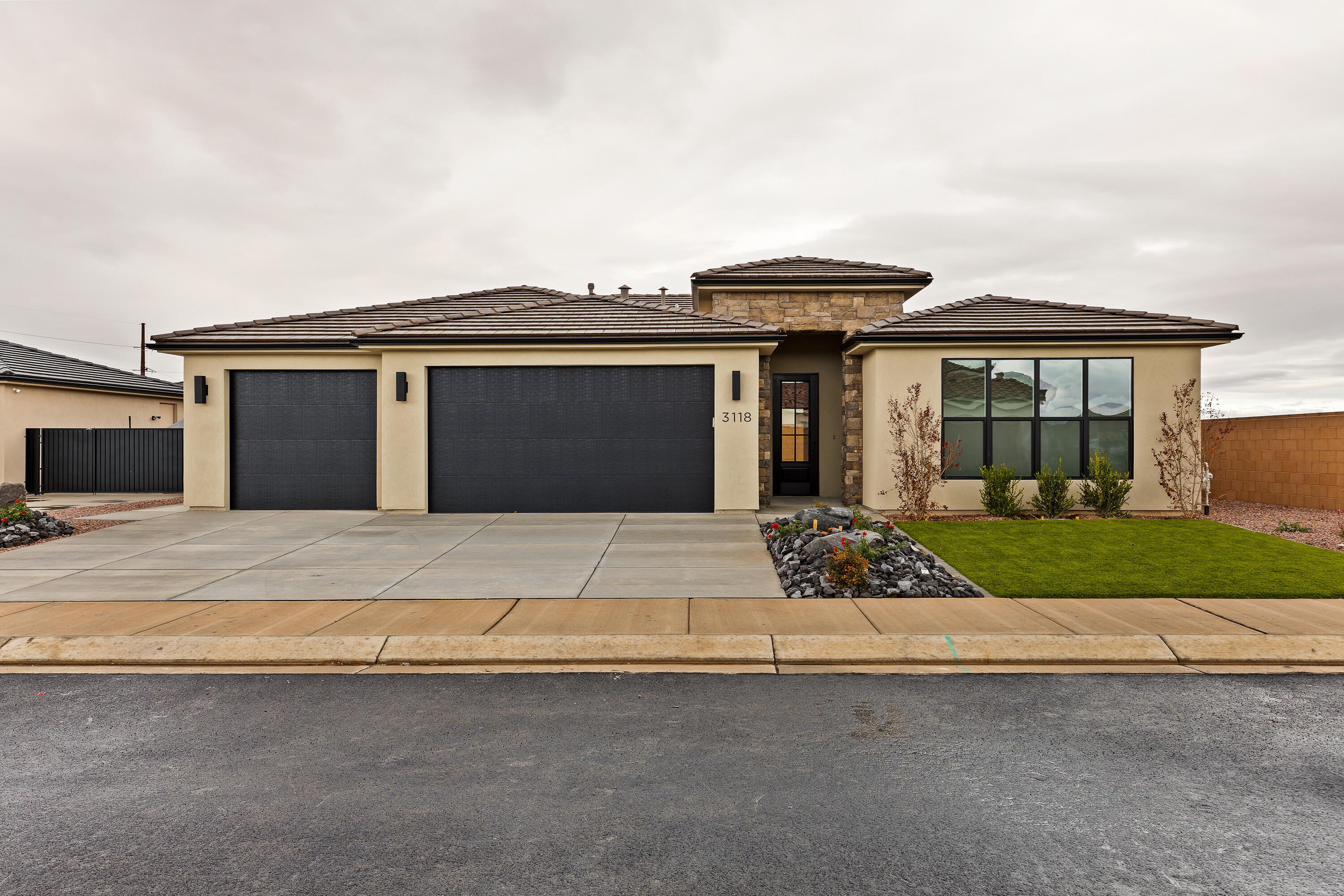 Price Improvement!  Welcome to the Cliffray floorplan--an exceptional 2,120 sq ft single-level home featuring 4 bedrooms, 3 bathrooms, and a 3-car garage. This thoughtfully designed split floorplan offers privacy with two secondary bedrooms positioned opposite the primary suite. The open-concept layout is filled with natural light, highlighted by a large 3-panel sliding glass door that seamlessly connects indoor and outdoor living--perfect for entertaining. The heart of the home shines with elevated finishes, including generous kitchen cabinetry, a tiled backsplash, 3cm quartz countertops, and upgraded appliances. Retreat to the spa-like primary suite featuring a stunning freestanding tub and upscale finishes. Additional upgrades include laundry room cabinetry, upgraded carpet and pad, and a covered back patio ideal for outdoor enjoyment. Ideally located at the doorstep of outdoor recreation, the community is just minutes from the reservoir, OHV trails, mountain biking trails, and world-class golf; offering the perfect blend of comfort, style, and an active lifestyle. All information is deemed reliable but not guaranteed, buyer to verify all. The home is not located in a PID which means large property tax savings!