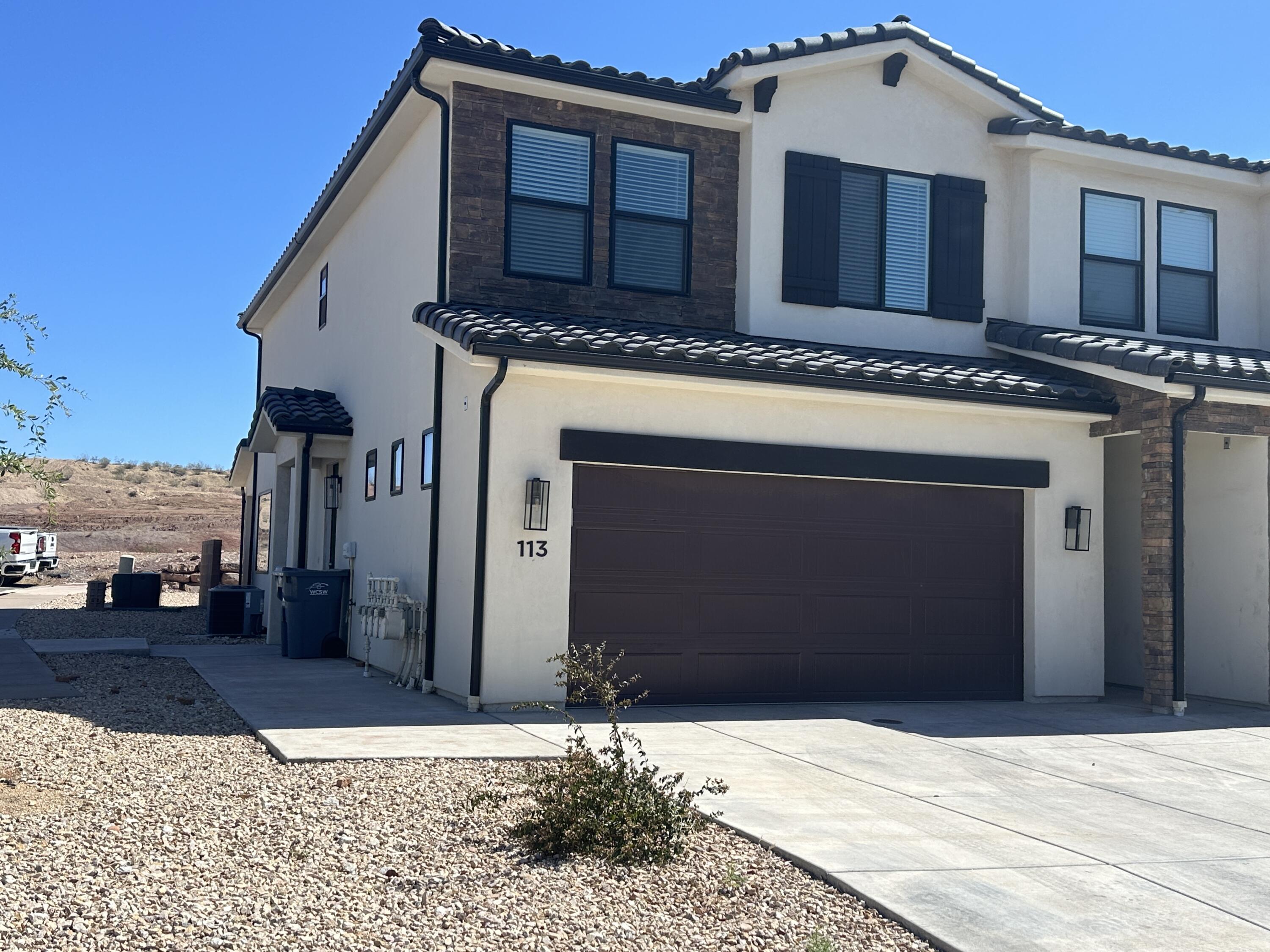 Like New Town home 1055 Province Way 113
This beautifully finished townhome in St. George, Utah offers comfort, style, and a prime location. Featuring 3 bedrooms, 2.5 bathrooms, and a 2-car garage, this home includes quartz countertops, knotty alder cabinets, and luxury vinyl flooring throughout the main living areas.

The spacious primary suite includes a walk-in closet and a walk-in tile shower, creating a comfortable retreat. Located in a highly desirable area, this home provides easy access to parks, walking paths, and surrounding amenities, all while offering scenic views.

Pets are allowed, making this a great option for those with small animals.

*2 small pets negotiable


OTHER Fees:
Tenant pays all utilities
$13 /month emergency service fee
Pets allowed with a $600 pet deposit
$150 monthly pet rent per pet.
One time $35 application fee for prospects 18+

See more at livestg.com Property marketed by Live St George Realty Property Management