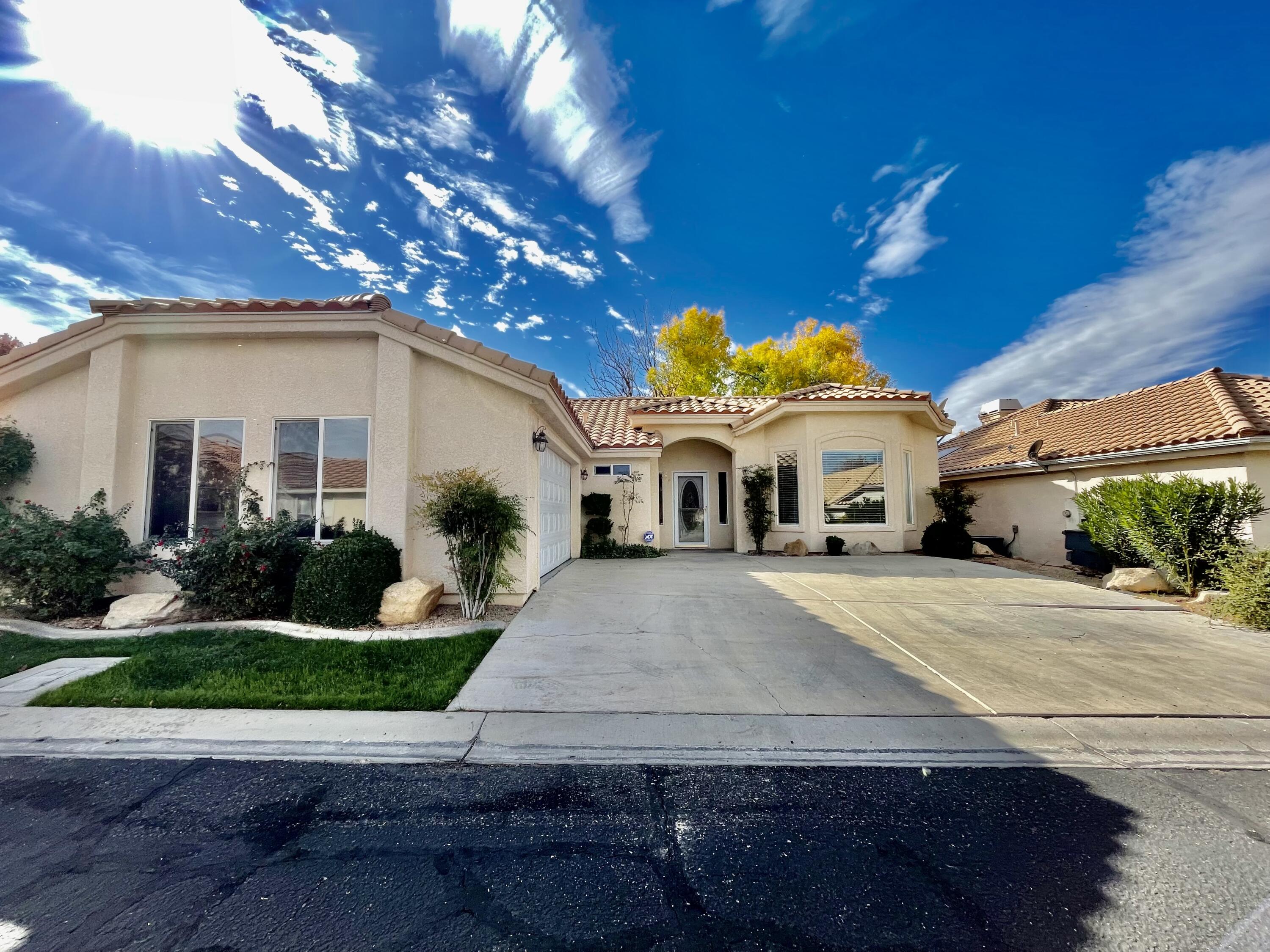 Welcome home to this beautifully maintained 3-bedroom, 2-bathroom home in the desirable Southgate community. Freshly updated with brand carpet and freshened paint throughout, this move-in-ready home offers a bright, inviting atmosphere.

Enjoy a spacious open living area with vaulted ceilings, plus a separate den/formal dining with lots of natural light that's perfect for entertaining or creating a flexible workspace. The private backyard provides a great place to relax, while the attached 2-car garage offers plenty of storage and convenience.

Professional yard maintenance is included, so you can enjoy the outdoor space without the upkeep. Residents also have access to the community pool and clubhouse, adding even more value to this exceptional home.

Don't miss this opportunity to live in a well-cared-for home with great amenities in a sought-after neighborhood. Contact us today to schedule a showing!