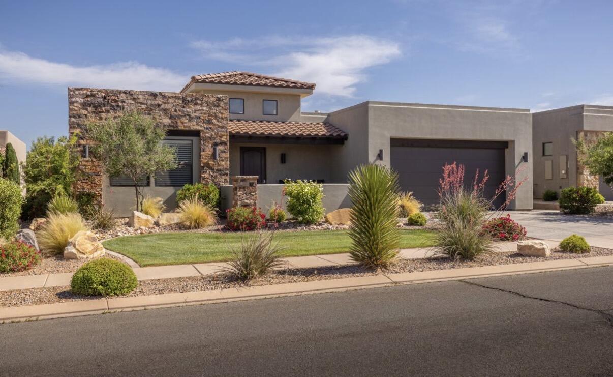 Discover your perfect home in the Fairways golf course community. This spacious three-bedroom is nightly rental approved. This home is ideal for a primary home, second home, or investment property. The open floor plan is great for entertaining, providing ample space for relaxation. Step outside to your secluded backyard with mature landscaping. This home offers many upgrades such as custom cabinetry, granite countertops, and elevated ceilings.  HOA amenities include large pool and hot tub, fitness center, pickleball courts, firepit, and kitchen/event center. HOA fees also include front and backyard maintenance for your convenience.
