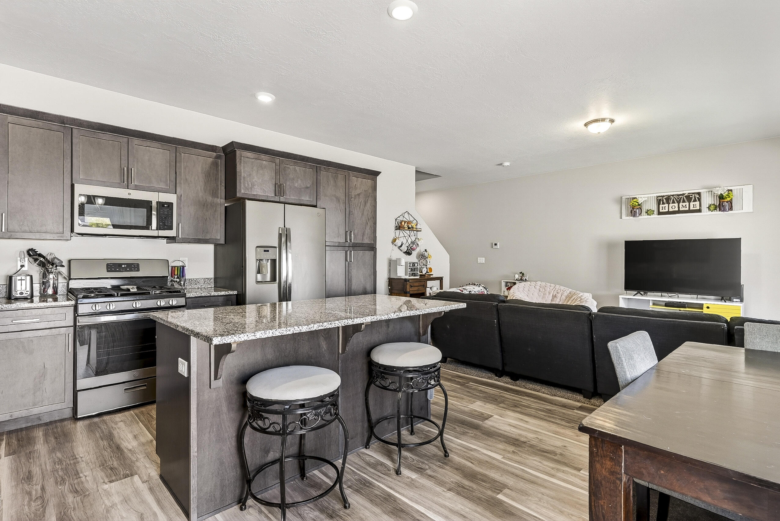 Welcome home to this cute and inviting townhome in Cedar City! Featuring 3 bedrooms and 2.5 bathrooms, this home offers a warm and homey feel with comfortable living spaces and a functional layout. Whether you're looking for a first home, investment property, or low-maintenance living, this property checks the boxes. Enjoy the convenience of being just a short drive to shopping while still having a cozy place to call home. Don't miss the opportunity to own this charming townhome in a great location!