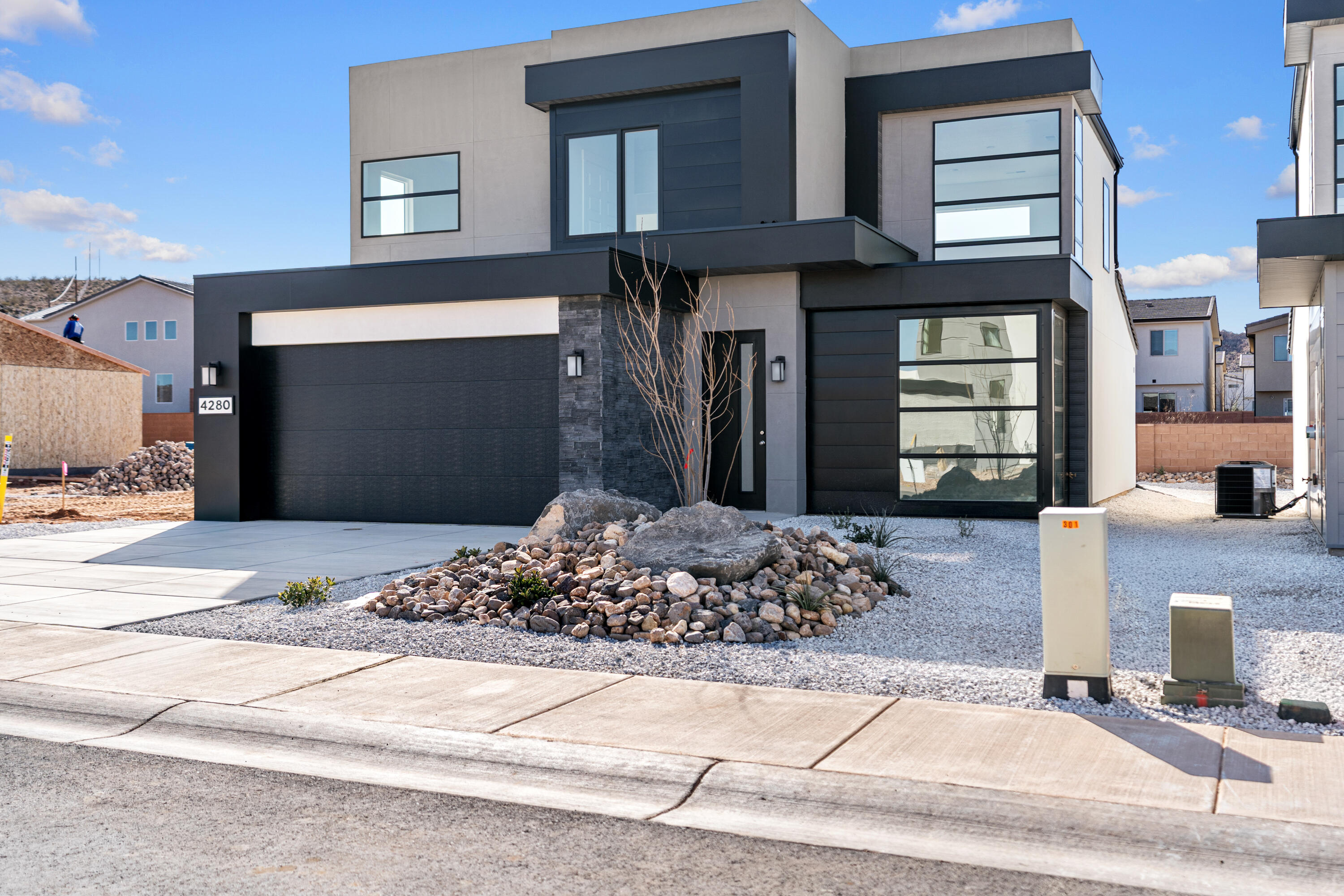 4 bed with Primary on the main level, 2.5 bath home with a 2-car garage in the brand-new Desert Reflection community by Salisbury Homes. Features include EVP flooring in main living areas and bathrooms, upgraded carpet in bedrooms, quartz countertops throughout, stainless steel gas appliances (fridge not included), modern cabinets, and kitchen backsplash. Community park, trails, and amenities nearby. NOTE: Interior and exterior finishes are predetermined and may change. Photos are examples of the finishes are also subject to change. TAKE ADVANTAGE OF A $7,000 LENDER INCENTIVE AND GET A LOWER RATE! Buyer/agent to verify all info.