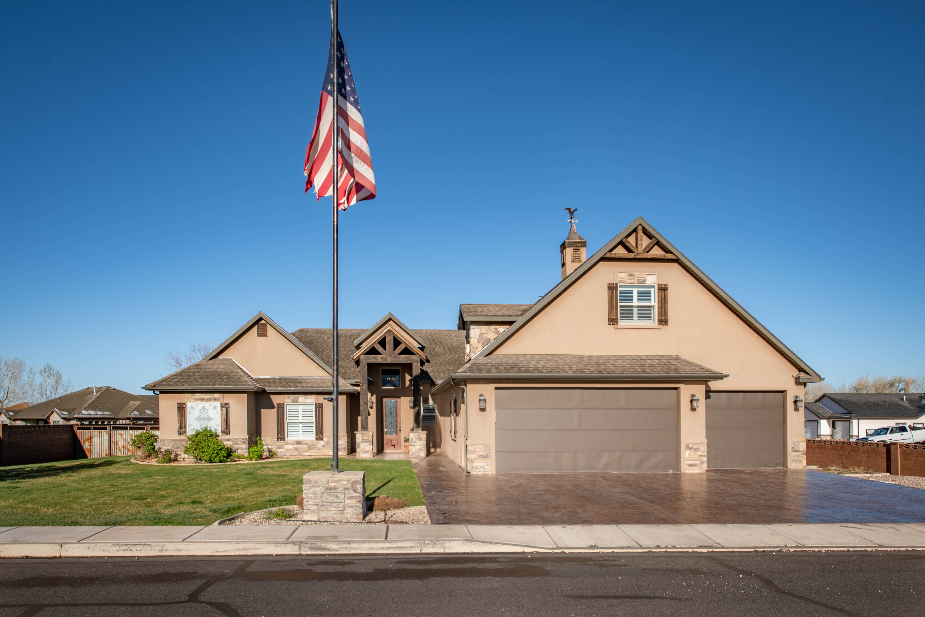 Experience this exceptional luxury estate with detached shop, offering over 6,200 sq ft of combined living and functional space, originally built as the personal residence of a luxury home builder. Situated on .71 fully landscaped acres in a prestigious, high-end neighborhood, this property delivers the perfect blend of elevated design, functionality, and versatility.

The 3,200 sq ft custom home features 4 bedrooms, 3 bathrooms, and designer finishes throughout, including custom walnut ceiling beams, solid stain-grade doors and trim, a built-in executive office with granite countertops, and spa-inspired tile showers. The gourmet chef's kitchen is equipped with double ovens, cooktop, and an expansive hidden pantry. Additional highlights include a spacious bonus room, oversized laundry with built-ins, and a 3-car garage.

Premium upgrades include on-demand hot water, water softener, central vacuum, multi-zone HVAC, backup generator, and an integrated sound system. The private, gated yard is fully enclosed with block wall fencing and features stamped concrete, covered patio, and outdoor kitchen--ideal for entertaining. All appliances included (TVs, refrigerator, washer, dryer).

The 3,000 sq ft heated shop (including a 500 sq ft finished recreation room) is located at 345 S 1125 W on its own adjoining lot with separate utilities (power, water, gas)--perfect for workshop, hobby, or lifestyle use. Features include 220 power, plumbed airline system, shop sink with hot water, bathroom, and dedicated storage rooms. The finished space showcases wood-paneled walls/ceilings, custom tile flooring, wainscoting, and a built-in bar.

Designed for RV, boat, ATV, and car enthusiast storage, the property includes full RV hookups (power, water, sewer dump) and is fully fenced with block wall.

7+ vehicle indoor capacity (3-car garage + 4 in shop) with abundant additional parking.