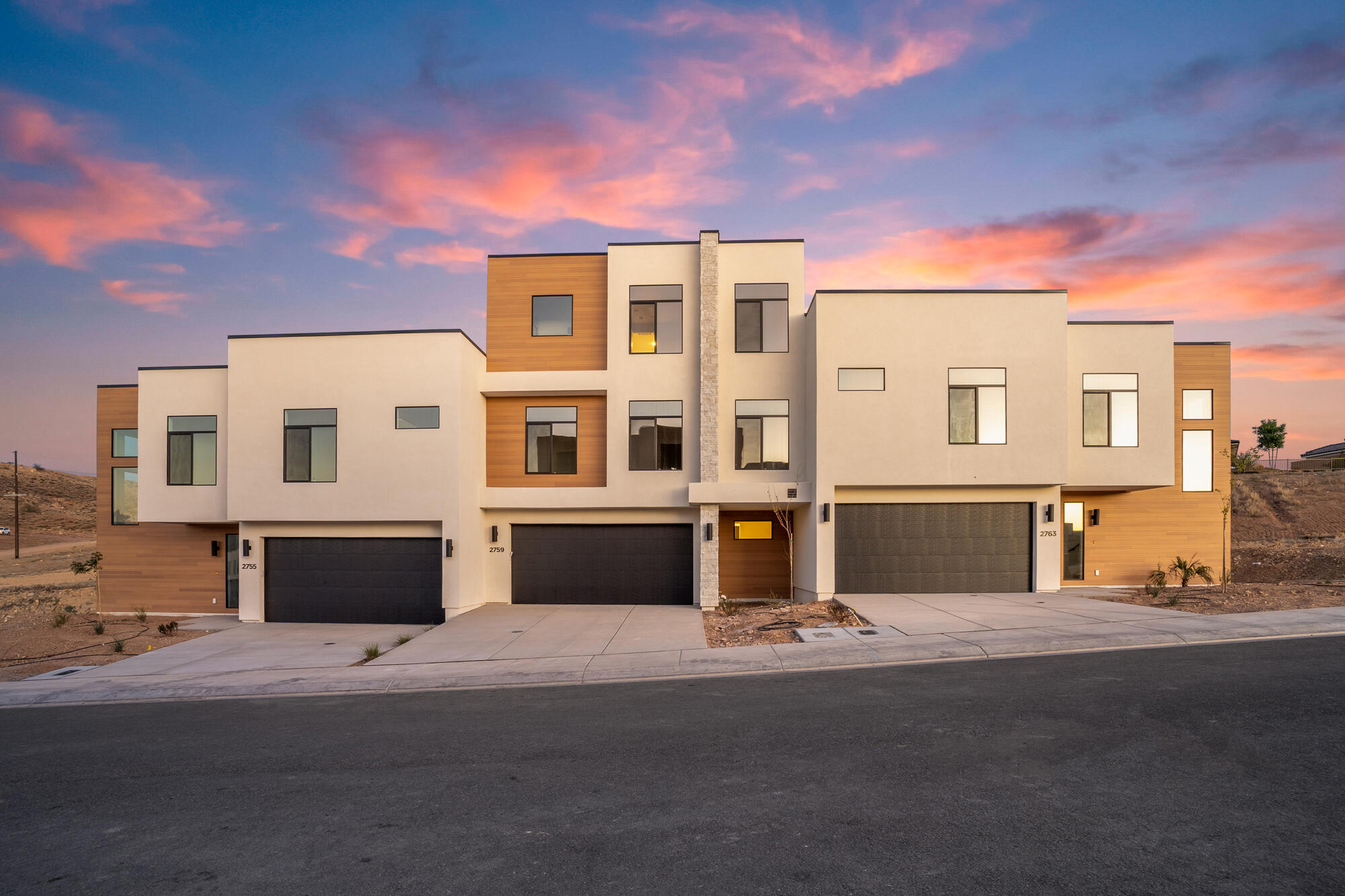 Just minutes from Sunbrook Golf Course, this beautiful 4-bedroom, 4-bath townhome combines modern comfort, quality construction, and stunning views of the Red Rocks and Pine Valley Mountains. Approved for 30+ day rentals, it's perfect as a primary home, vacation getaway, or investment. Enjoy nearby dining, shopping, and endless outdoor recreation in one of Southern Utah's most scenic settings. Photos shown are of a similar unit--colors and options may vary. Buyer to verify all information.
