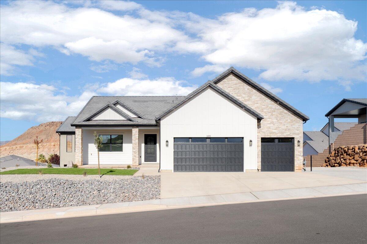 Welcome to this brand-new, beautifully designed home in the highly sought-after Shooting Star community, featuring a nearby park for added charm and convenience. This spacious residence offers 6 bedrooms and 4 bathrooms, providing ample space for family, work, and entertaining. A standout feature is the thoughtfully designed full basement apartment with 10-foot ceilings which is ideal for multigenerational living, rental income, or private guest space. The open-concept kitchen and living area flow seamlessly onto a large balcony, perfect for gatherings or relaxing while enjoying the views. Step outside to your own 4-hole putting green for backyard fun. preferred lender incentive.
