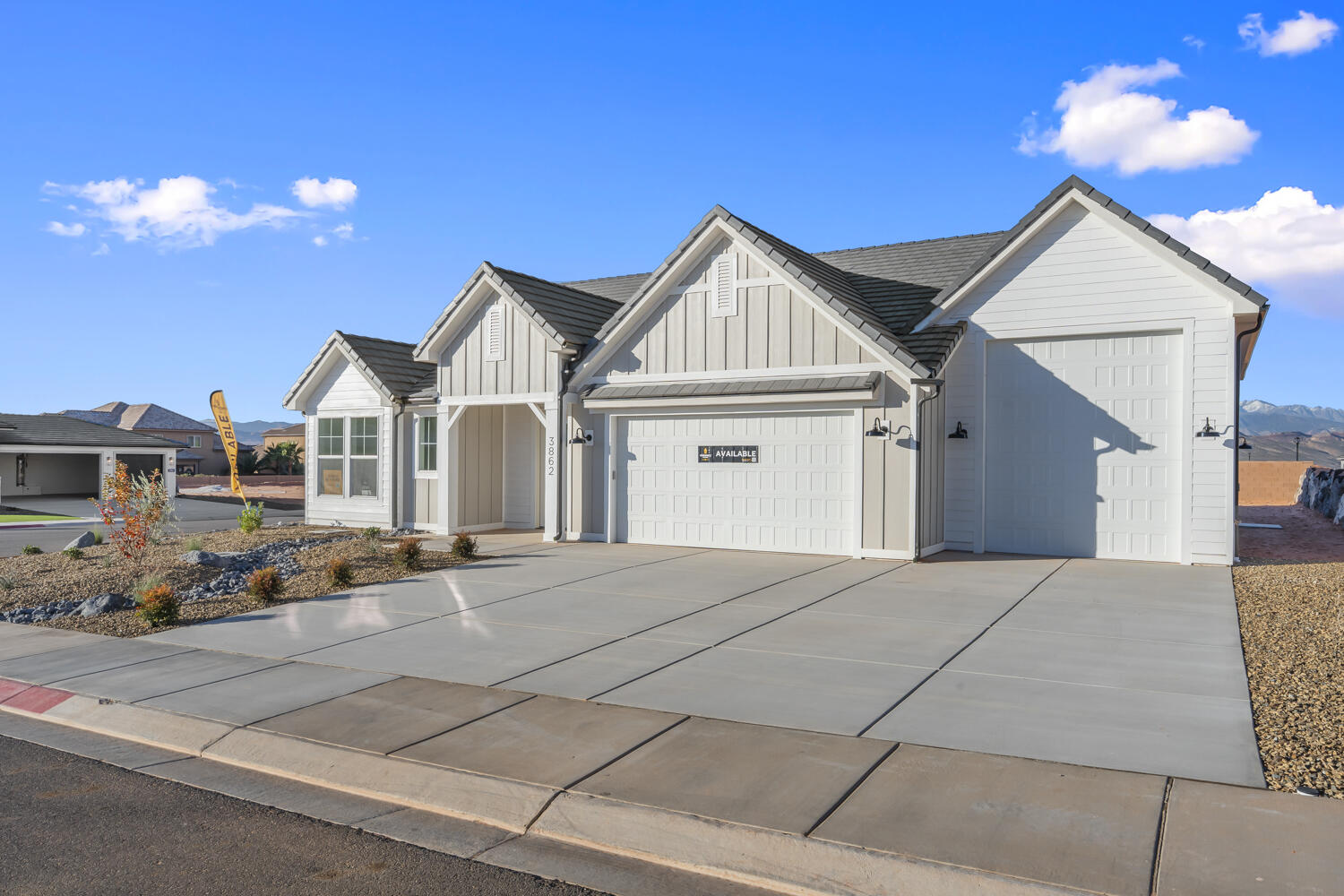 MOVE-IN READY! Welcome to your new home in the desirable Dixie Heights community. Introducing our spacious single-level Sedona floorplan with 3 bedrooms + flex room and a RV garage. Sitting on a corner-lot, featuring our desert cottage exterior, this home maximizes both function and flexibility. Surrounded by scenic views and close to trails, golf, and Sand Hollow, this home is where everyday living meets desert beauty. All Visionary Homes are built with 2x6 framing and R-50/R-19 insulation for extra heat-cooling efficiency. Call Shannon and ASK ABOUT OUR PREFERRED LENDER INCENTIVE and schedule your private showing today.