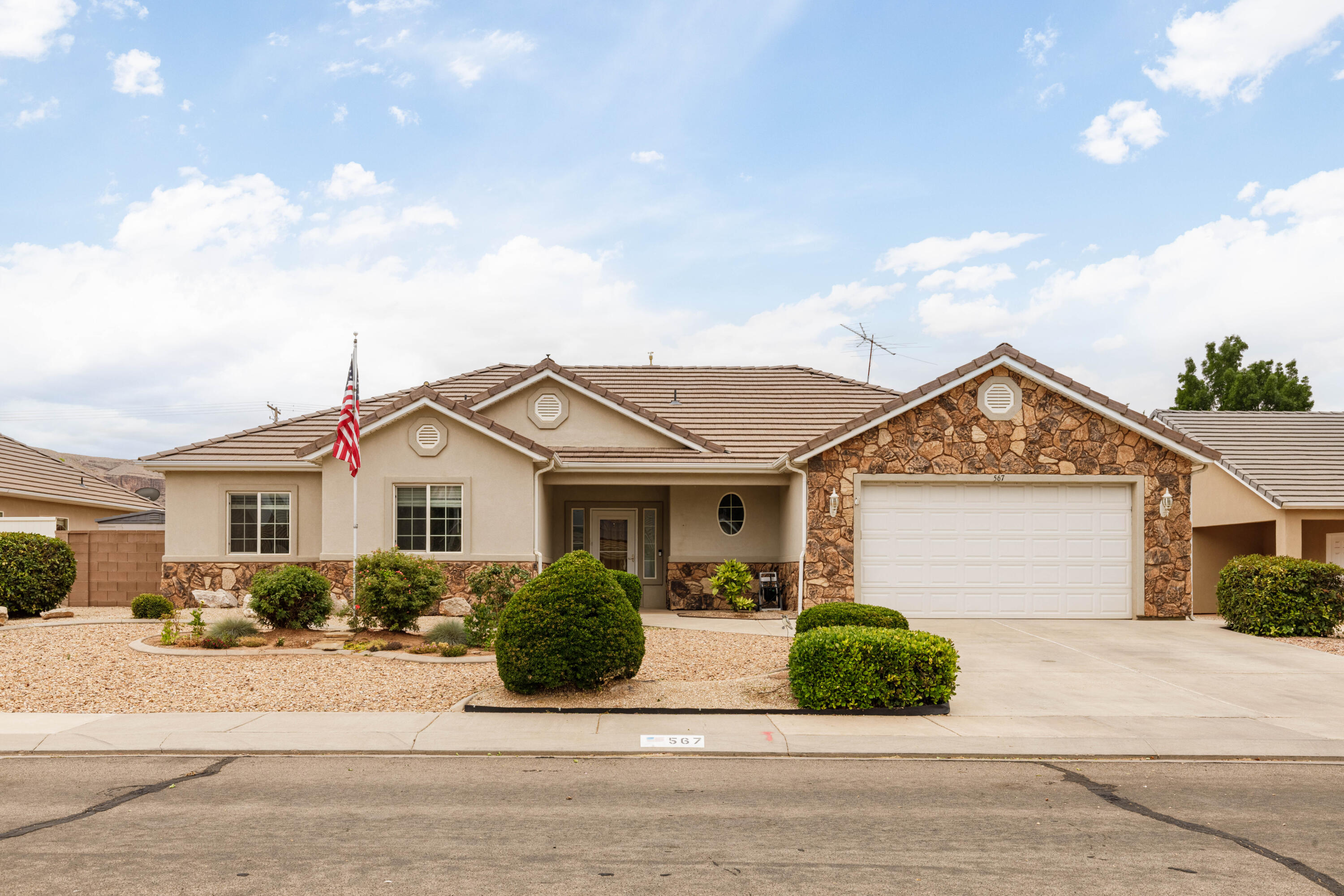 Welcome to your dream home in Hurricane! This charming single-story residence features 3 spacious bedrooms and 2 bathrooms, providing comfort and convenience for your family. Enjoy the open-concept living room with a cozy fireplace, perfect for gatherings. The kitchen boasts stainless steel appliances, a large pantry, and an inviting breakfast nook.

Step outside to a beautifully landscaped big backyard with a covered patio, perfect for outdoor dining and relaxation. The expansive lawn provides ample space for play and gardening, plus there's a shed for extra storage. Home has an emergency back up generator and water softener hook up's.

Nestled in a friendly and quiet neighborhood close to schools, parks, and shopping, this home is ideal for family life. With its modern amenities and inviting atmosphere, this property won't stay on the market long. Make it yours today!