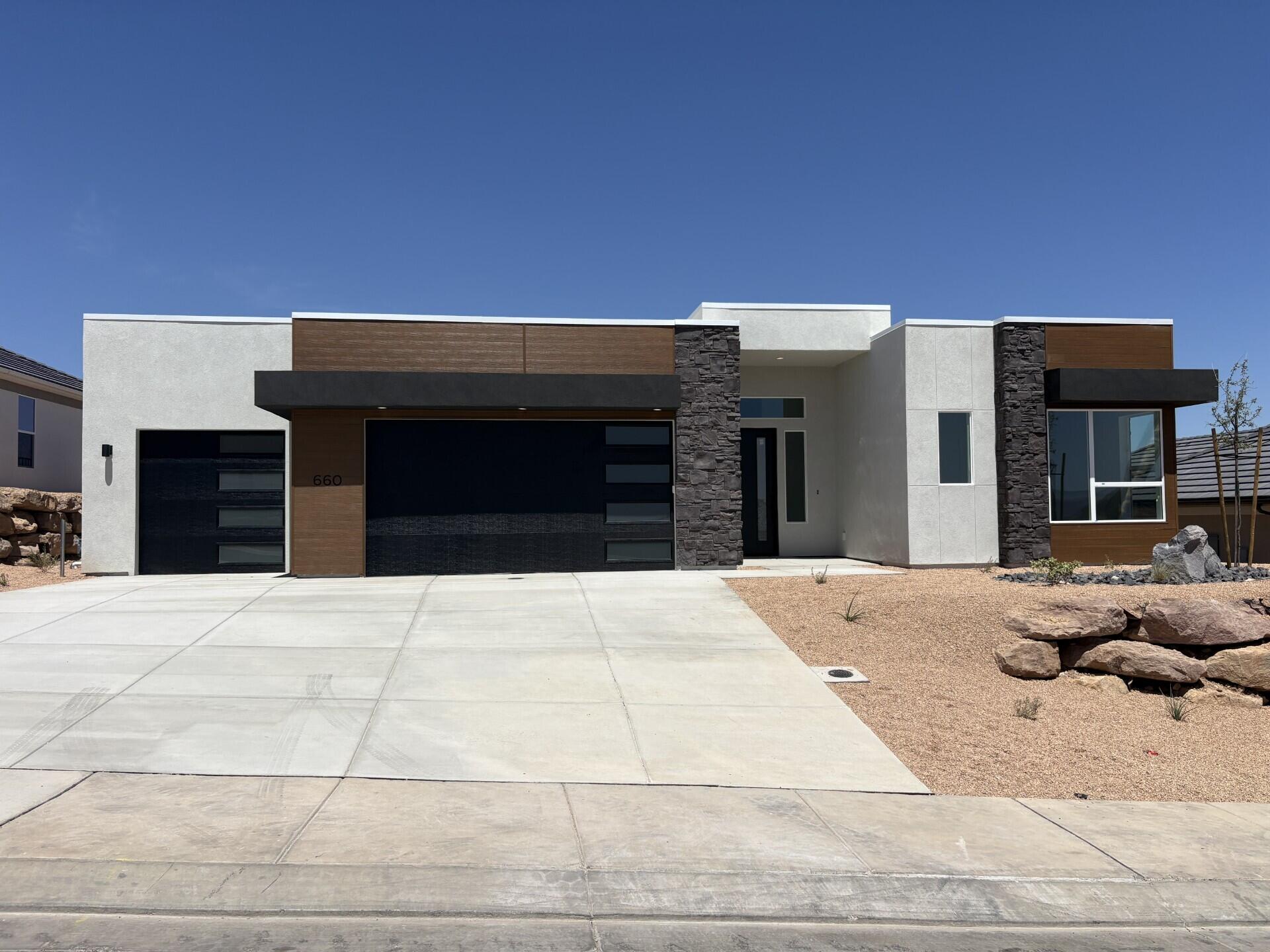 Welcome to your desert sanctuary located in beautiful Salarno Hills of Divario. Meet our Sedona plan, showcasing an open concept layout with a flex room off the entry way creating a perfect home office. Located in one of Southern Utah's most sought after communities, you'll enjoy easy access to hiking, biking trails, golf courses and downtown amenities all while enjoying the peace and privacy of your own desert oasis. Home is scheduled to be complete and move-in ready in June. All Visionary Homes are built with 2x6 framing and R-50/R-19 insulation for extra heat-cooling efficiency. Call Matt to schedule your private showing and ASK ABOUT OUR PREFERRED LENDER INCENTIVE.