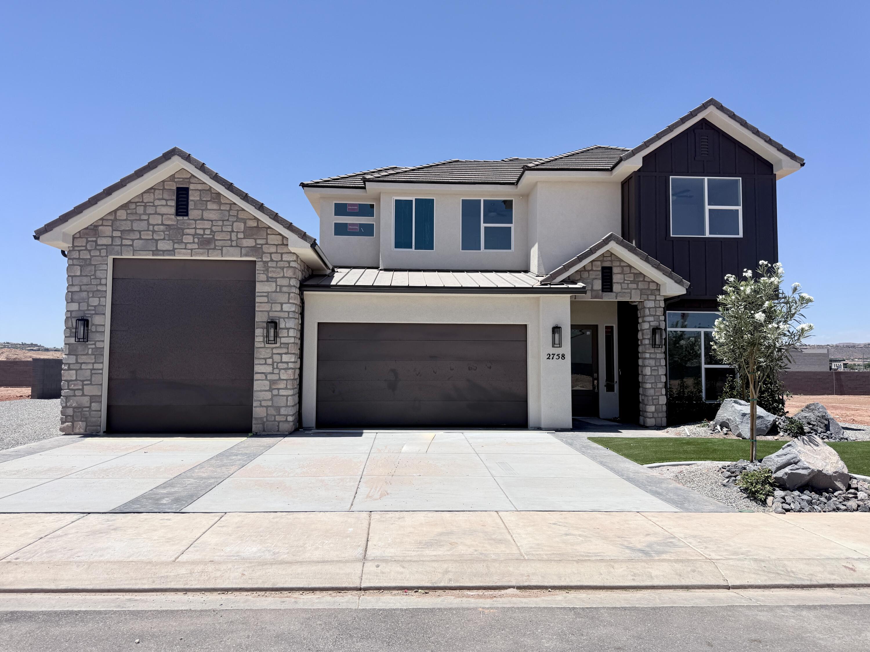 This beautiful home is situated on the east side of town and features LVP flooring, quartz countertops, and soft-close cabinetry throughout. It also includes a smart home package with a Wi-Fi router, energy-efficient Ecobee thermostats, and a keyless front door lock. The garage features an epoxy-coated floor. Additionally, there is a 28-foot side parking space and a 35-foot backyard. The home is also plumbed for a future pool.