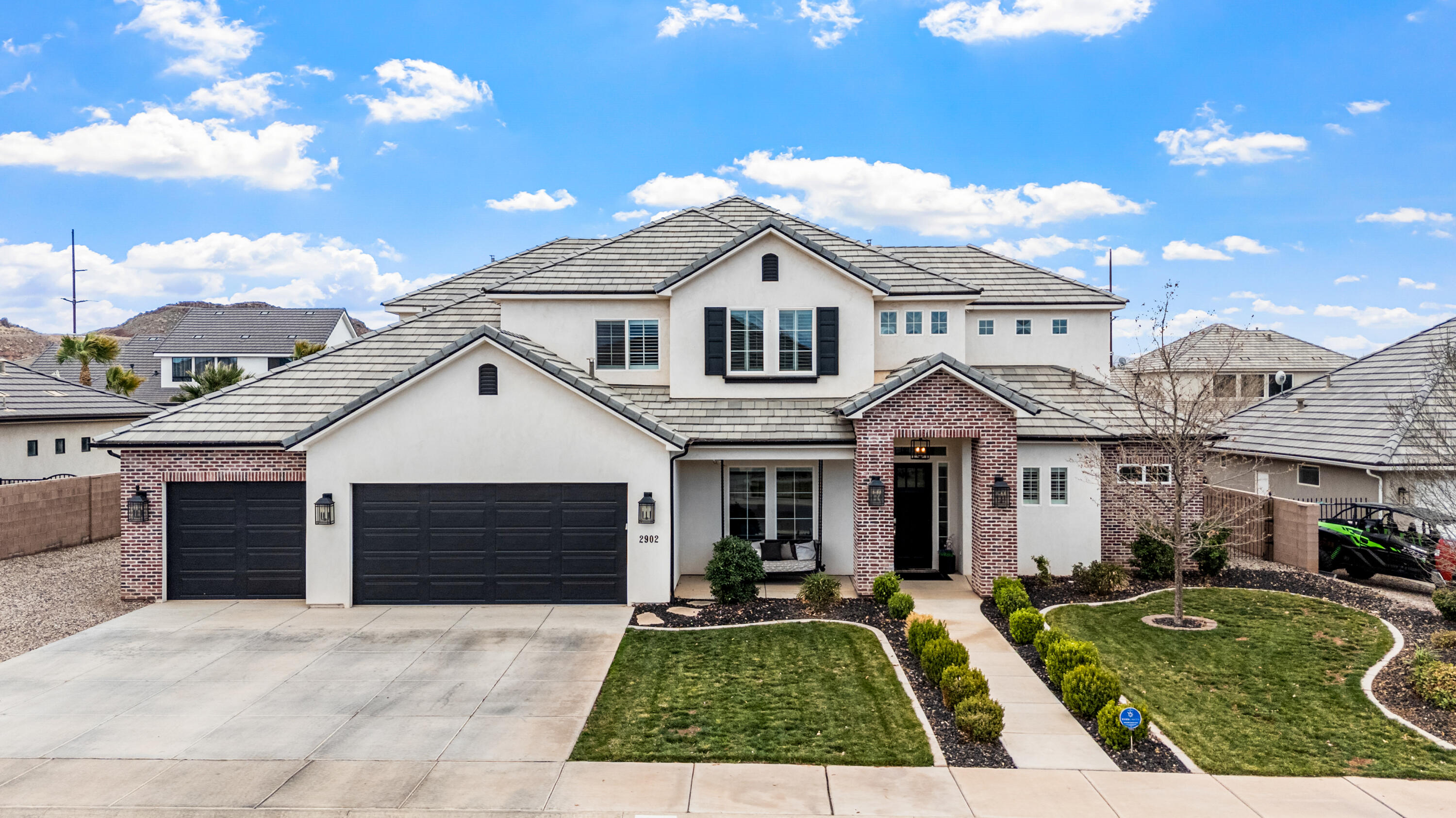 Beautifully maintained 5-bedroom + office home in The Arbors of St. George! Tucked on a quiet street yet just minutes from shopping, schools, and pickleball courts. This well-maintained 4,196 sqft home features hardwood flooring throughout the main level, an upgraded kitchen with upgraded cabinets, double ovens, and a hidden pantry, high-end shutters, and spacious living areas. Enjoy a 3-car garage plus convenient RV parking. The fully landscaped backyard offers an open canvas with plenty of room to add a pool and create your dream outdoor space. A rare combination of space, location, and pride of ownership in one of St. George's desirable neighborhoods.
