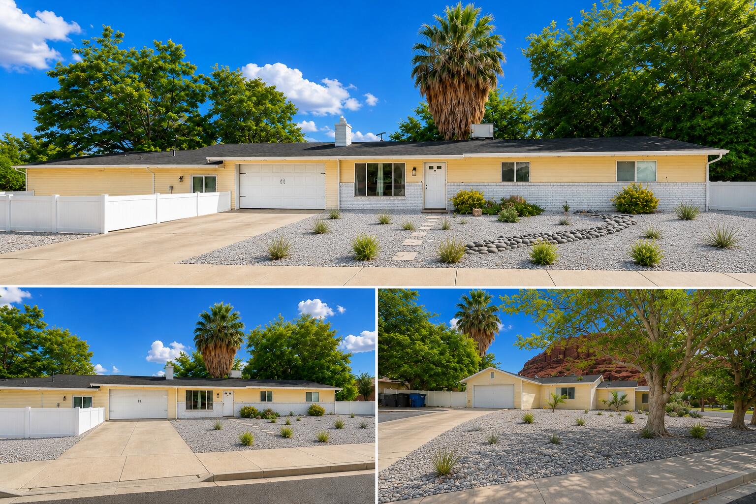 Excellent investment opportunity or ideal owner-occupant property! This well-maintained, updated duplex features two spacious units, separate private backyards, and attached two-car garages. The original unit offers 3 bedrooms, 1 bathroom, a large living area; The second unit, added in 2000, features a functional 2-bedroom, 2-bathroom layout.

Recent improvements include updated luxury vinyl plank flooring, fresh paint, modern fixtures, xeriscape landscaping, and a roof replaced within the last three years, making this a low-maintenance investment. Situated on a large corner lot with mature shade trees, the property may also offer future expansion potential (buyer to verify).

Enjoy stunning Southern Utah red rock views while being conveniently located near parks, shopping, restaurants, schools, and everyday amenities. Whether you're looking to grow your investment portfolio or live in one unit while generating rental income from the other, this property offers exceptional value, flexibility, and long-term potential. 

With separate living spaces, private yards, and attached garages, this property offers the privacy of two single-family homes with the income potential of a duplex!