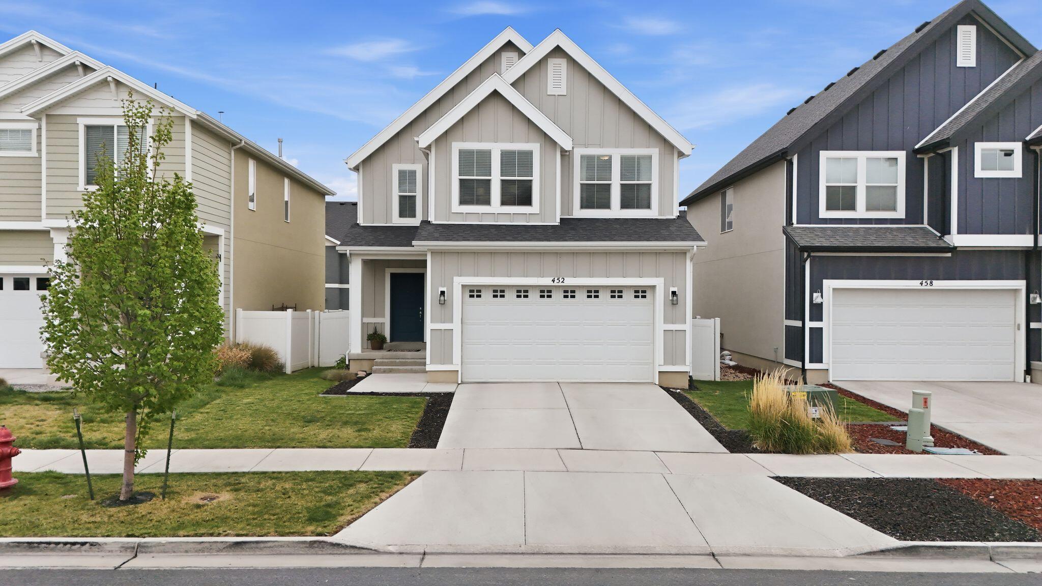Located in the desirable Legacy Farms community of Saratoga Springs, this inviting 3-bedroom, 3-bath home combines comfort, efficiency, and lifestyle. Enjoy the benefit of fully paid solar panels, a whole-house water filtration system, and customizable outdoor Jelly lights. Inside, the home offers spacious bedrooms and new carpet in the living room, creating a warm and move-in-ready feel. Positioned within short distance to Springside Elementary, scenic trails, parks, and picnic areas, the location is ideal for everyday convenience and outdoor enjoyment. Just minutes from Saratoga Hot Springs, Utah Lake, the Jordan River Parkway, along with nearby dining and shopping, this home offers easy access to everything the area has to offer. Residents also enjoy access to the community clubhouse, pool, park, splash pad-making this a fantastic opportunity in a vibrant, amenity-rich neighborhood.
