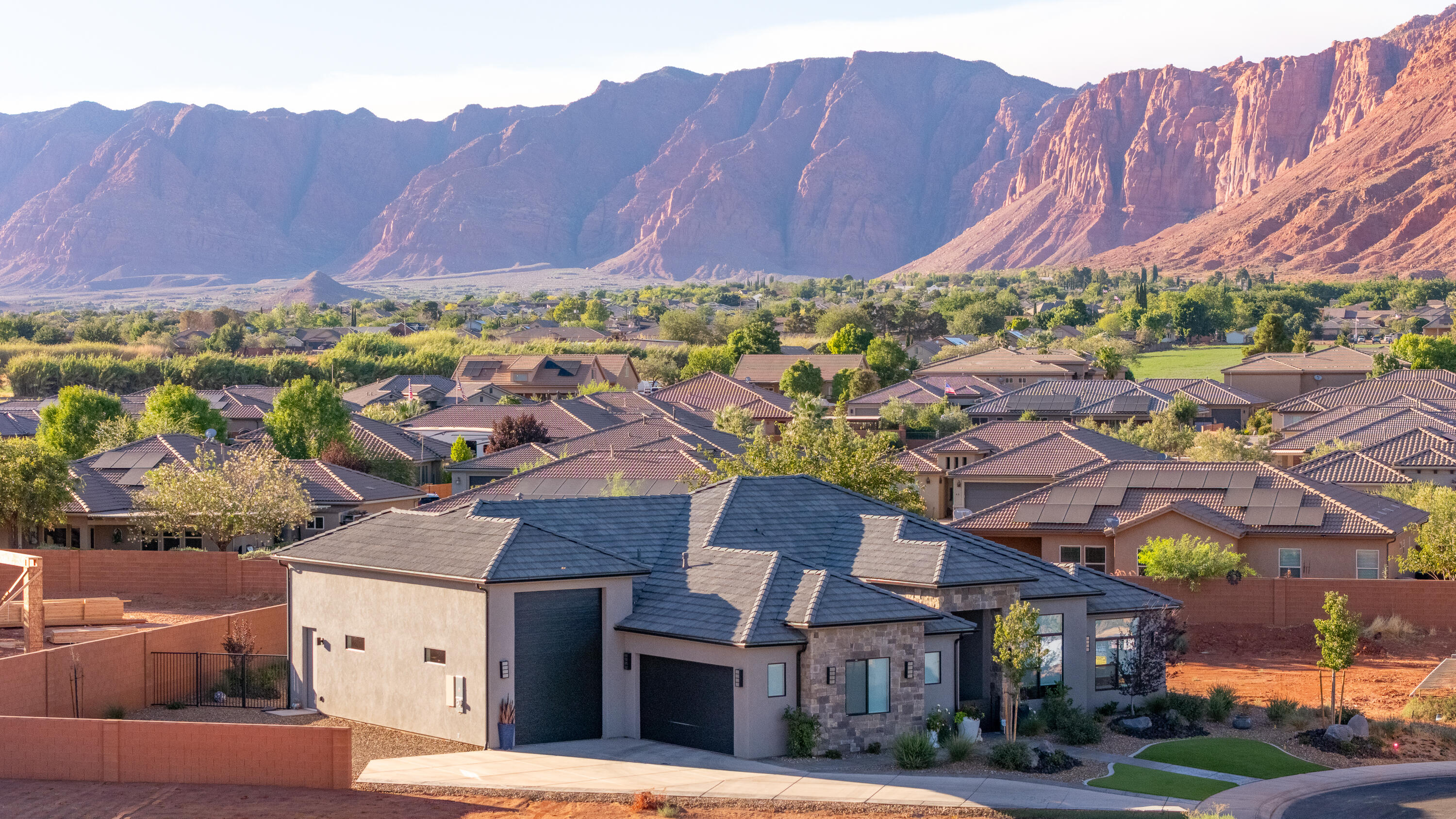 Rare opportunity to own a ''better than new''  new build. Circumstances have changed for the first owner of this amazing late-2025 build in Serenity Estates, and it is back on the market after receiving quite the glow-glow up! Huge 39' deep RV garage with 14' door, open concept, one-level living and seamless indoor/outdoor lifestyle.
Why better than new?
Improvements include:
- Backyard professionally landscaped
- Window coverings (motorized in great room)
- 2 Iron security gates installed
- Reverse Osmosis Water Purification
- Rear screen door
- Built-in shelving in garage
- All smoke detectors have 10-year batteries installed.
Beautiful Ivins Red Cliffs location. Conveniently close to shopping, medical, schools, parks, arts and entertainment, and best of all, limitless recreation.