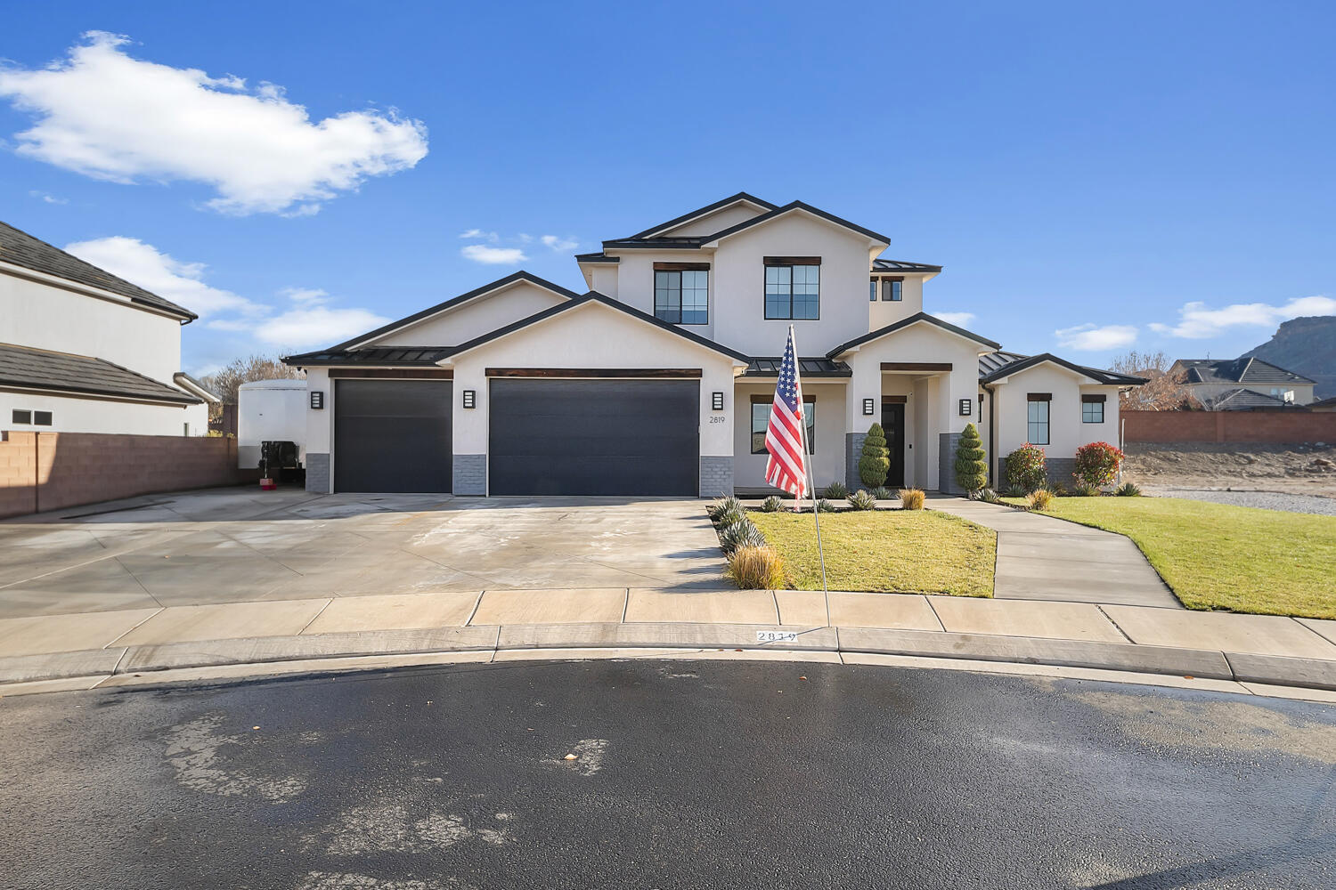 Thoughtfully built with comfort, efficiency, and timeless style in mind, this beautifully designed home sits quietly at the end of a peaceful cul-de-sac and immediately stands out with exceptional curb appeal and a striking overall aesthetic.

Inside, the home is enhanced by automated lighting and shades, along with built-in background speakers throughout the ceilings and living spaces—creating a seamless, modern living experience perfect for everyday comfort or entertaining. The primary suite features an upgraded shower, offering a spa-like retreat at the end of the day.

Construction quality is a true standout. The home was built with 2x6 framing for superior insulation and energy efficiency, paired with a radiant barrier and upgraded attic insulation to keep the interior comfortable year-round. A highly efficient HVAC system with upgraded controls further elevates energy performance and indoor comfort. Topping it all off is a durable 100-year metal roof, providing peace of mind and long-term value.

Located in a welcoming neighborhood within walking distance to churches and community parks, this home offers both tranquility and connection. From its quiet setting to its smart upgrades and thoughtful craftsmanship, this is a home that was built to be lovedand it shows.