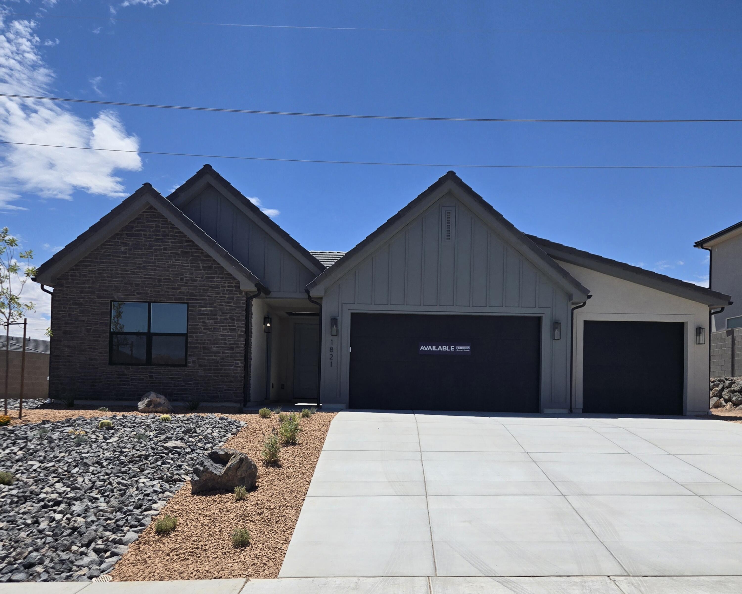 Discover your dream home at Fire Rock, a stunning new D.R Horton community in Hurricane, UT! Explore the ''Oasis'' floorplan Including a private casita and the best part? NO HOA. Zion views leaving and entering your front door. Single Level Living featuring 4 bedrooms, 3rd car garage, and a private casita with a bedroom, and washer/dryer hookups. Perfect space to use as a rental or for hosting family/friends. Estimated completion June 2026. Ask me about our generous home warranty & $$$$ towards closing costs when using our in-house lender DHI Mortgage. Improving quality of life here with its prime location, Fire Rock is truly a gem. Don't miss out on the opportunity to make it your own.
