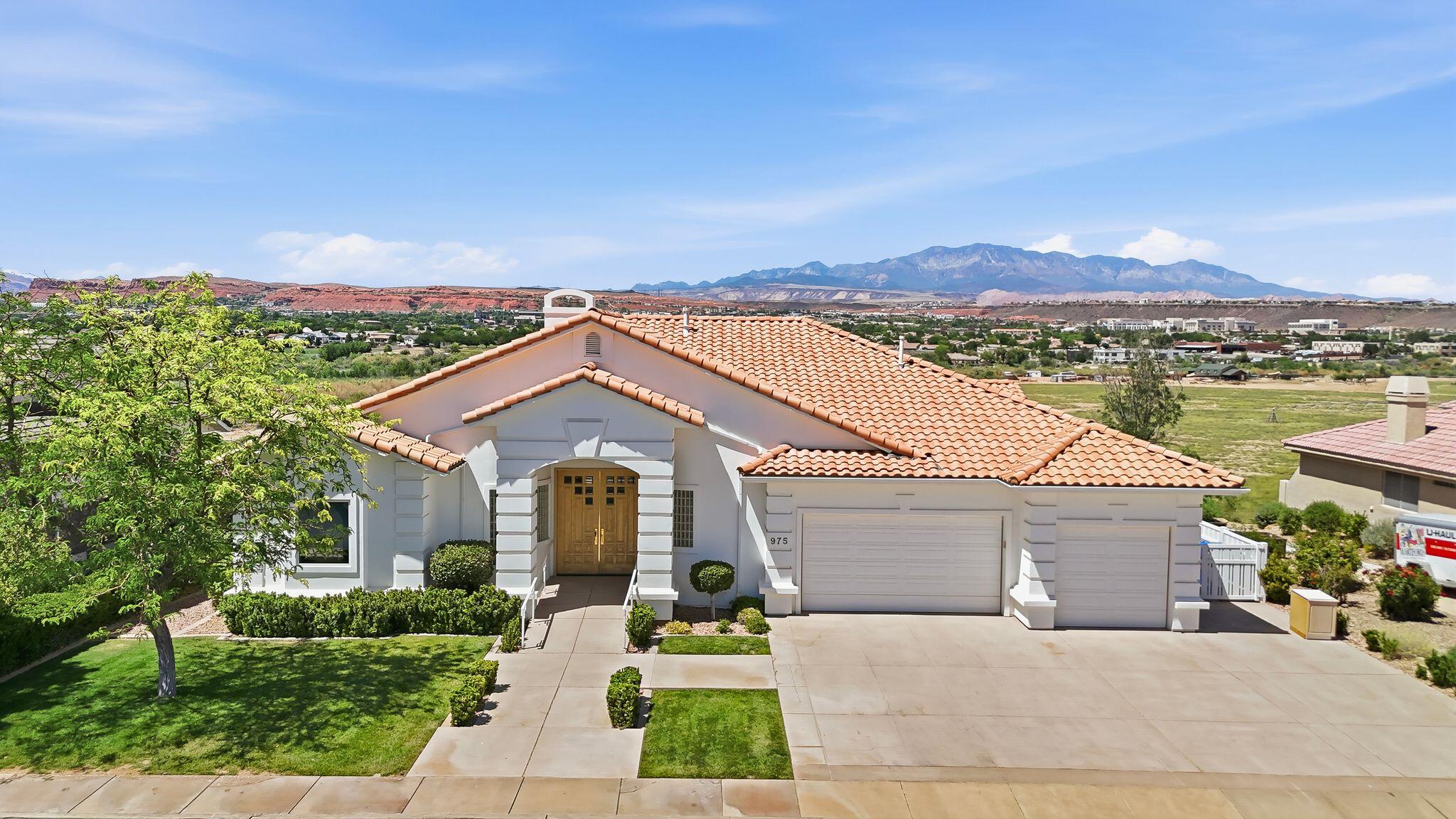 Estate Sale - Exceptional Opportunity in the prestigous St. James Subdivision. 

Nestled on the highly sought-after Lizzie Lane, this exceptional estate offers breathtaking, unobstructed views of the St. George Valley and Pine Valley Mountain. Built in 1994, this home was truly ahead of its time, showcasing quality craftsmanship, thoughtful design, and luxury features that remain impressive today.

Step inside to soaring vaulted ceilings, spacious living areas, and premium Sub-Zero and Thermador appliances. The expansive primary suite was designed with comfort and luxury in mind, creating a private retreat within the home. Entertainment enthusiasts will appreciate the first-class theater room, perfect for movie nights and gatherings.

Ideally located in the heart of St. George, the property offers convenient access to restaurants, shopping, grocery stores, schools, medical facilities, and other everyday amenities while maintaining a sense of privacy and exclusivity.

Estate Sale. Property is being sold As-Is. This is a rare opportunity to own a premier view property in one of St. George's most desirable locations.