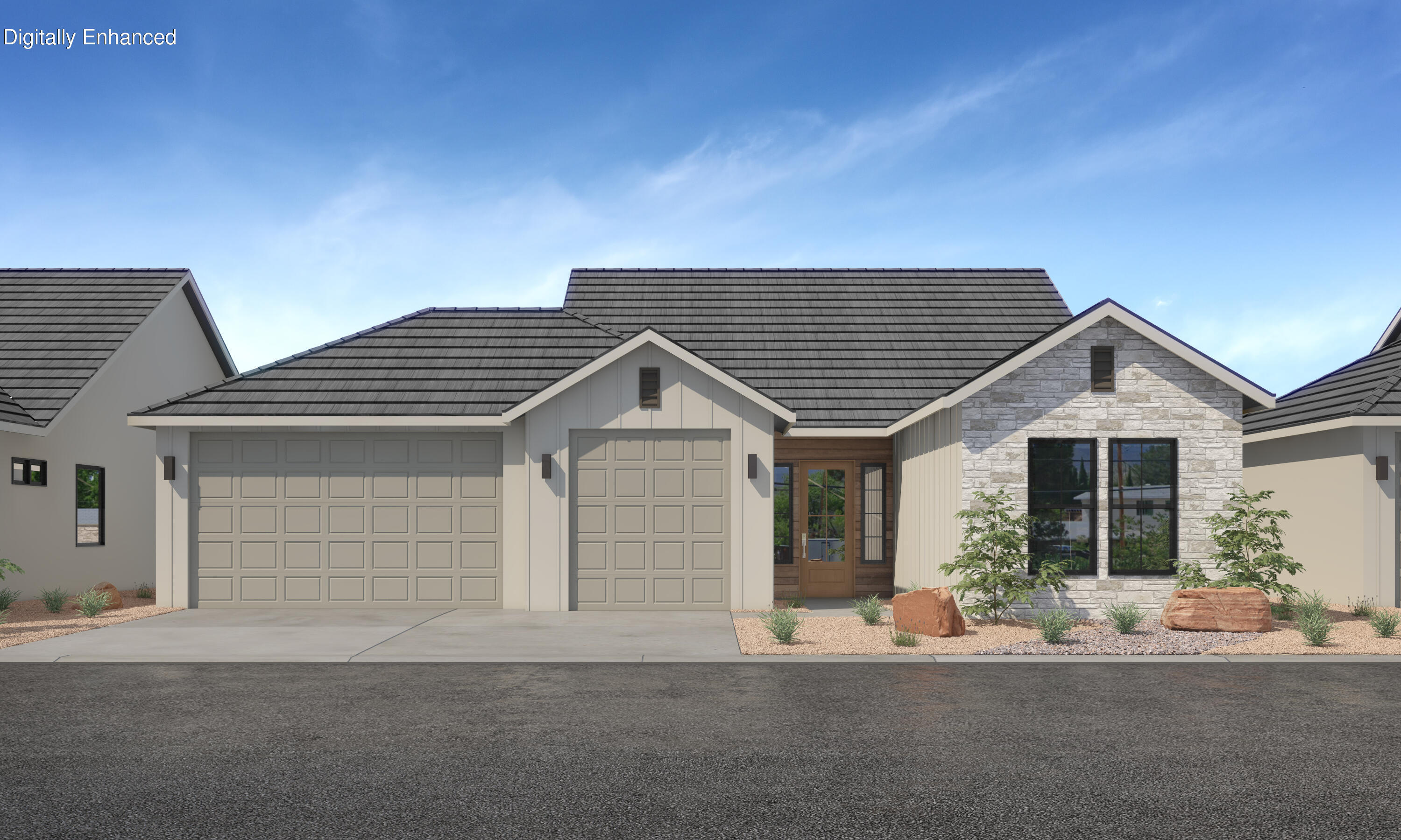 This home is the Hamlet floorplan with over $91K in design upgrades and comes fully landscaped with oversized 3 car gargage. SunRiver community is just West of Toquerville and will have over 1,200 homes and the amenities and lifestyle that SunRiver is famous for. 1st phase of amenities breaking ground in late 2025 and ready for use late 2026. No HOA for first 2 years after closing to Founders Club (first 74 homes.) Visit www.sunriver.com to see all the details. Buy now and get larger homesites close to amenity. This home qualifies for HECM purchase, as low as $339,900 down with no mortgage payment if over 62 years old, for qualified borrowers