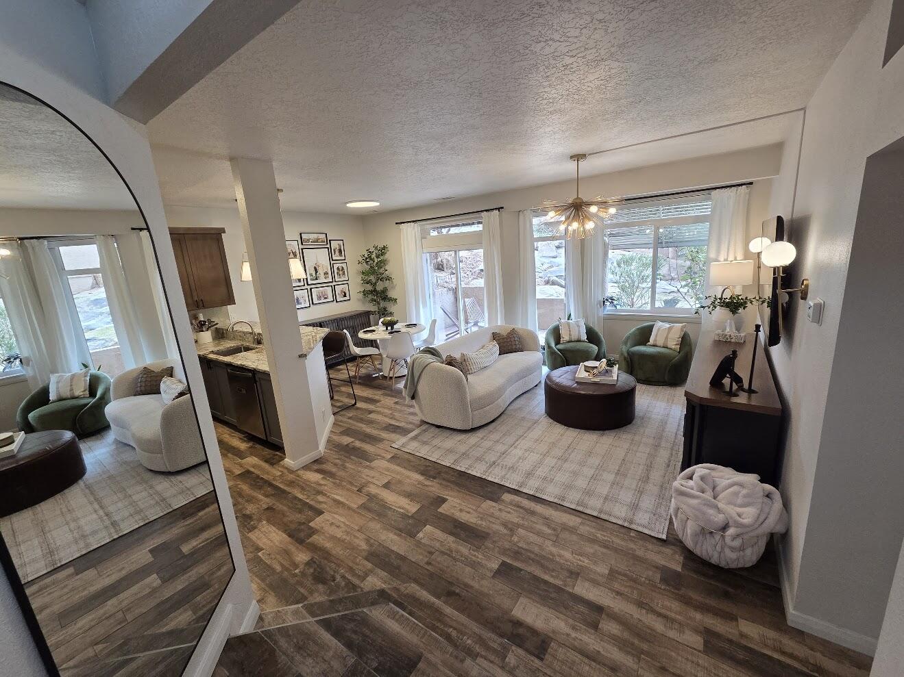 Search no further--this is the one. Thoughtfully and meticulously remodeled, this stunning golf course residence offers the perfect blend of elegance, comfort, and effortless living. Boasting over $10,000 in high-quality upgrades, every detail has been carefully curated to create a truly move-in-ready home where style meets function.

Perfectly positioned in one of the most desirable locations within the community, this rare ground-level unit offers front-row access to the newly flowing river feature--a serene, picturesque backdrop you can enjoy right from your private patio. No other unit combines this level of accessibility and natural beauty quite like this one.

Opportunities like this are truly unmatched, especially in a home that already delivers so much value.

Enjoy resort-style amenities including a sparkling pool, relaxing hot tub, and tennis courts, all nestled within a peaceful, well-maintained golf course community. Here, every day feels like a retreat.

Live in style. Live in comfort. Live where every detail has already been elevated for you. Come experience it for yourself