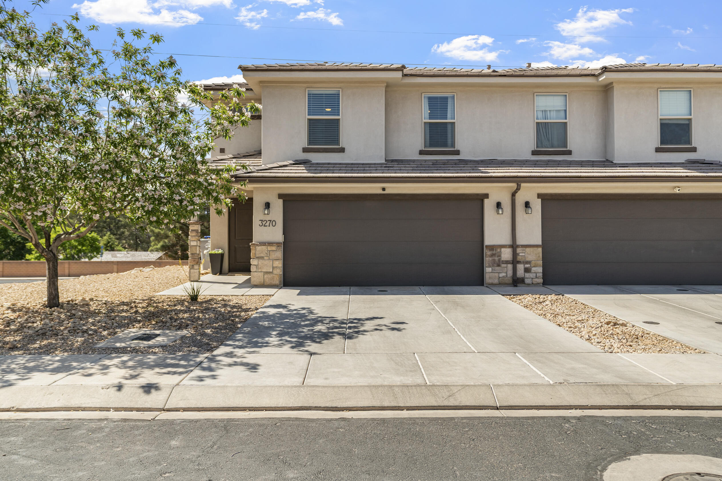 This highly maintained townhome in desirable St. George offers the perfect blend of comfort, convenience, and style. Featuring 3 bedrooms, 2.5 bathrooms, and 1,646 square feet of well-designed living space, this home is move-in ready with thoughtful upgrades throughout.

Enjoy newer carpet and durable LVP flooring, along with a beautifully updated kitchen complete with granite countertops and a gas range ideal for both everyday living and entertaining. The fully finished private backyard provides a great space to relax, play, or host gatherings.

Situated at the end of the road, this home offers added privacy with no through traffic, making it a great spot for kids to play safely outside. Conveniently located within walking distance to schools and just minutes from shopping, dining, and freeway access, this property truly checks all the boxes.

Don't miss the opportunity to own this exceptional townhome in a prime location!