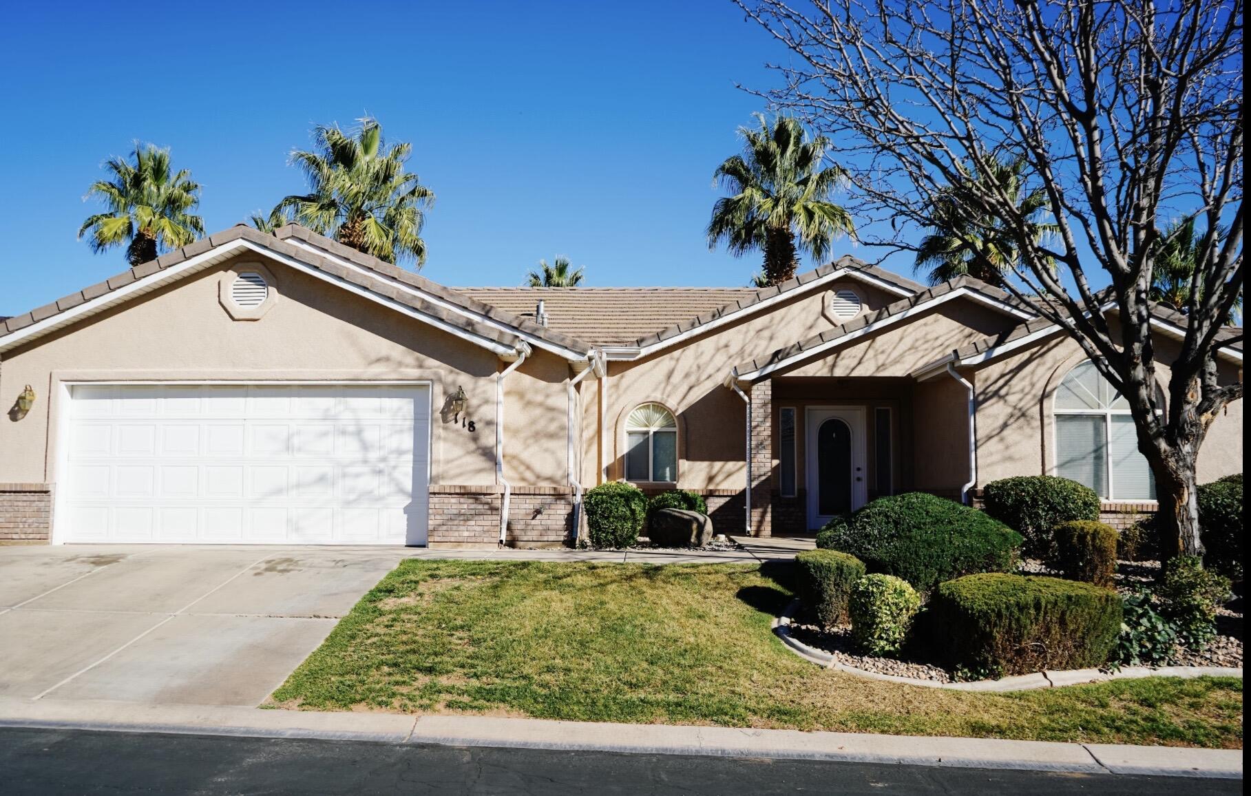 Charming 3-bedroom home in the sought-after Bloomington Cove community! This efficient single-level floor plan offers about 1,500 sq ft of bright and comfortable living space with an open living area, spacious kitchen, and private primary suite. Two additional bedrooms provide great flexibility for guests, a home office, or hobbies. Enjoy the quiet cul-de-sac setting, low-maintenance living, and close proximity to golf, parks, shopping, and dining.