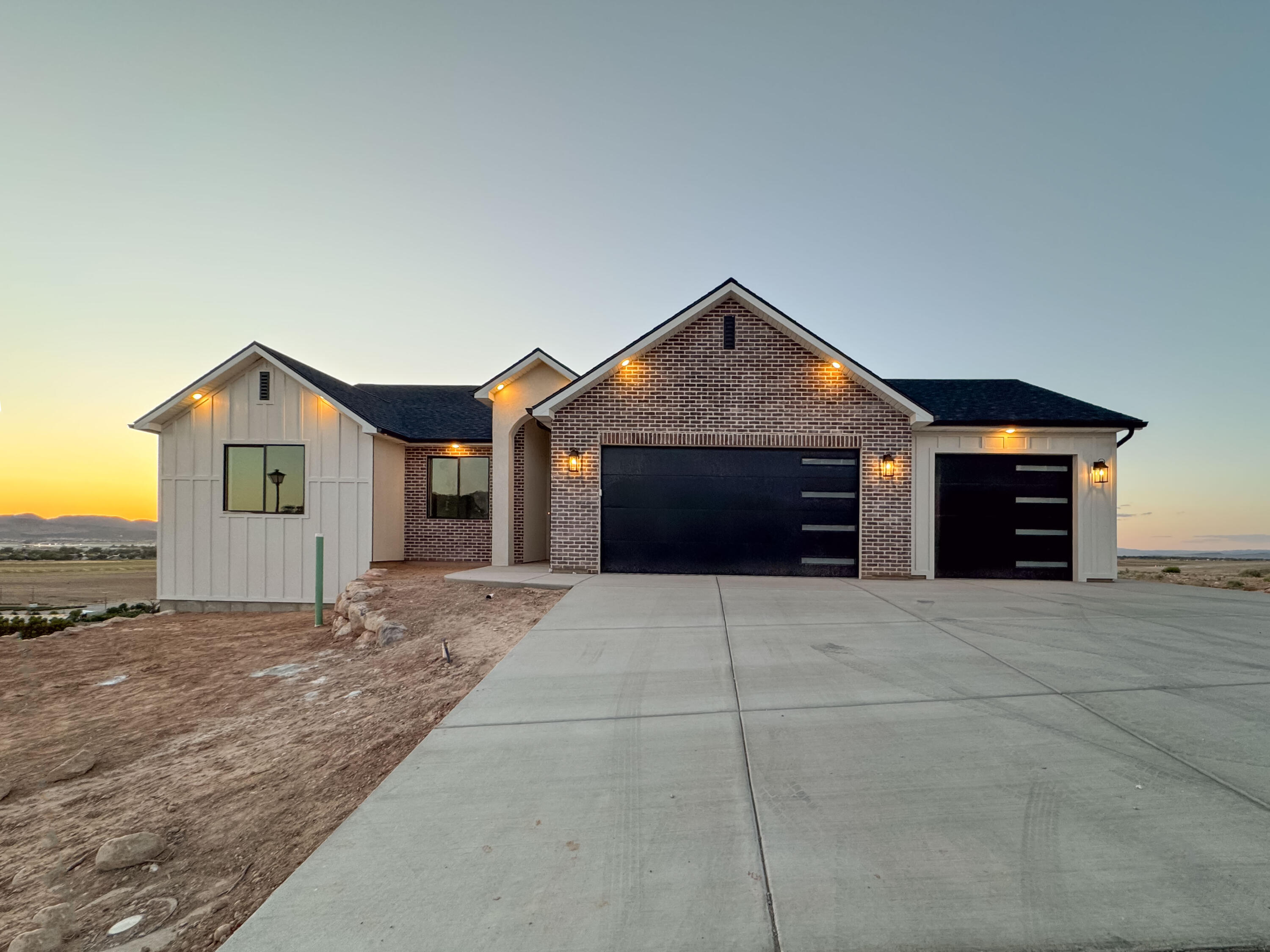 Perched high above Cedar City in sought-after Cimarron Heights, this brand-new showstopper delivers jaw-dropping views that are here to stay! With 4 bedrooms, 3 full baths, and room to grow in the unfinished basement with 9ft tall walls, this home blends style, space, and scenery perfectly. The bright open layout features custom cabinetry, quartz countertops, and a full stainless steel appliance package--including the fridge! Step outside to two oversized decks made for sunset lounging, entertaining, and soaking in the endless mountain and valley views. New construction, unforgettable views, and a location that truly rises above the rest! Special financing incentives from preferred lender, Including a FREE one-year rate buy down!