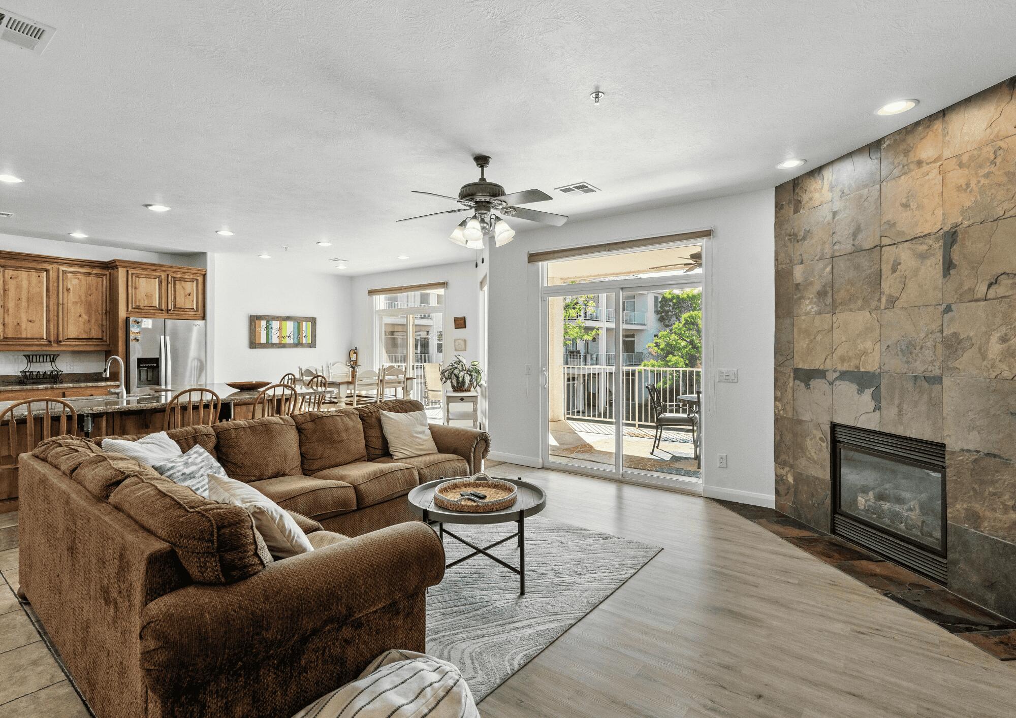 Turnkey vacation rental with proven performance and full resort amenities! This rare 3-bedroom, 3-bath condo offers elevator access, generous living space, and a strong rental history. Thoughtfully updated and move-in ready, it's ideal for investors or second-home buyers looking for immediate enjoyment and income.

Enjoy a true resort lifestyle with multiple indoor and outdoor pools, a waterfall pool, hot tub, waterslide, splash pad, pickleball and tennis courts, fitness center, playground, and palm-tree-lined grounds. The unit includes a one-car garage plus ample additional parking and is conveniently located near The Gap and Dirt Mountain biking trails just west of the complex.