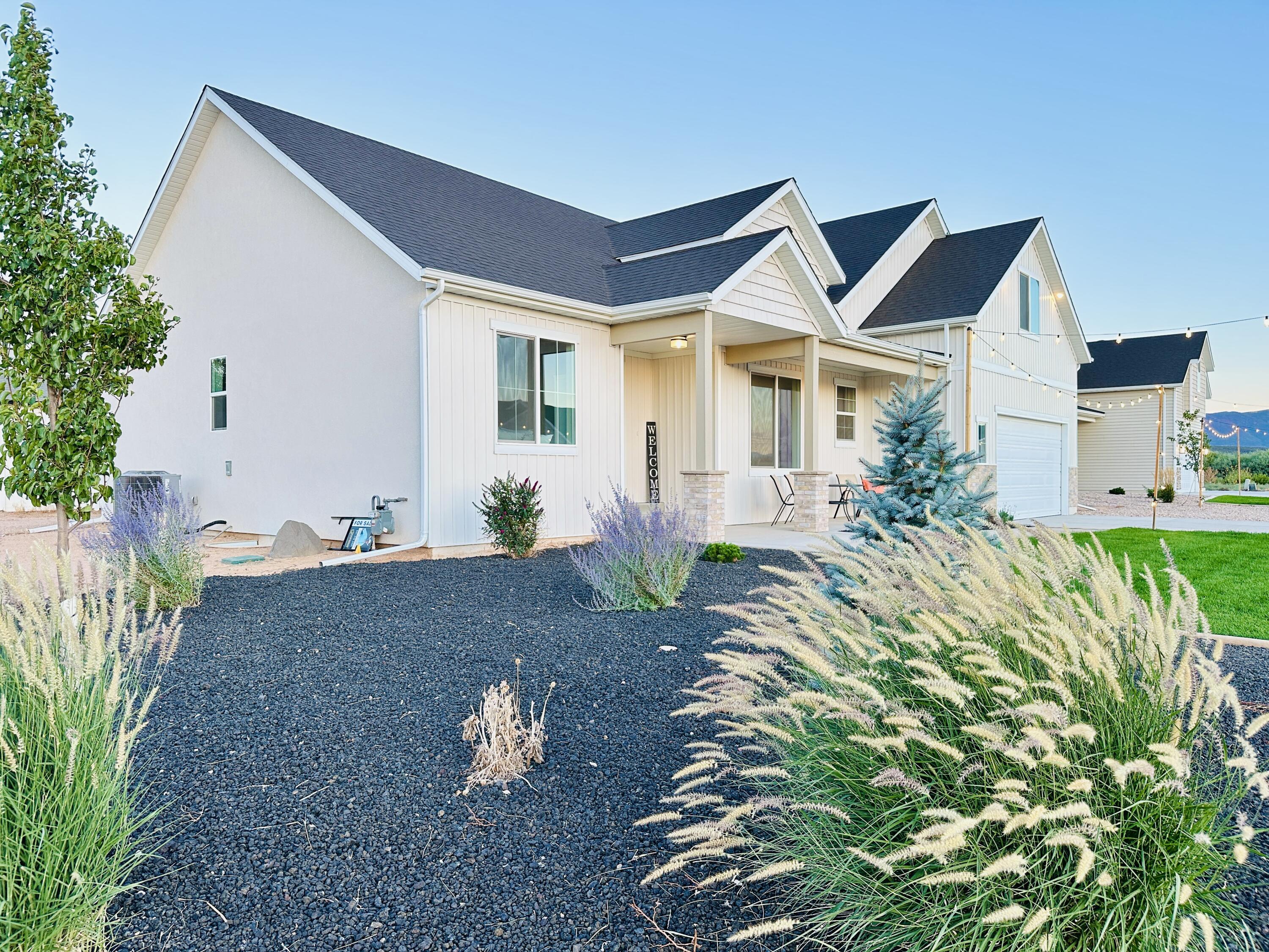 Brand-new Choice Builders home in the desirable Equestrian Pointe neighborhood of Cedar City. This well designed 3-bedroom, 2-bathroom home boasts a striking vaulted entryway, a floor-to-ceiling fireplace and dedicated office space. The large bonus room upstairs is perfect for a media room or play area. A full unfinished basement offers  the opportunity to build significant equity with a floorplan of your choice.  Extra deep garage bay for all your storage needs. 67 HERS (Energy Efficiency Rating) will save you an estimated $1400 annually. Equestrian Pointe includes a 17-acre recreational area with 2 playgrounds, pickleball and basketball courts, a baseball diamond, pavilions, and restrooms. Equestrian enthusiasts will love the riding arena, stables, and trails throughout the community.