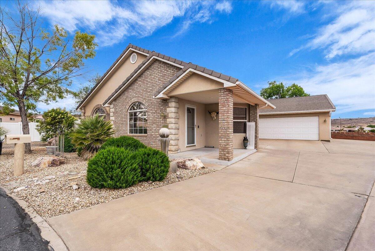 Enjoy easy living in this beautifully maintained home featuring a spacious and flexible floor plan with 3 large bedrooms, or 2 bedrooms plus a dedicated office/den. Filled with natural light, the open-concept design offers comfortable everyday living, two full bathrooms, and a generous primary suite complete with an oversized walk-in closet. Step outside to your private backyard retreat, where mountain views create the perfect backdrop for relaxing evenings, outdoor dining, or entertaining family and friends. With ample space for gatherings and barbecues, the backyard is designed to be enjoyed year-round. The property also includes a 2-car garage and RV parking with hookups. Residents enjoy access to exceptional community amenities, including a clubhouse, indoor pool, and hot tub. Conveniently located near shopping, dining, and scenic walking trails, this home offers the ideal blend of comfort, convenience, and low-maintenance living.