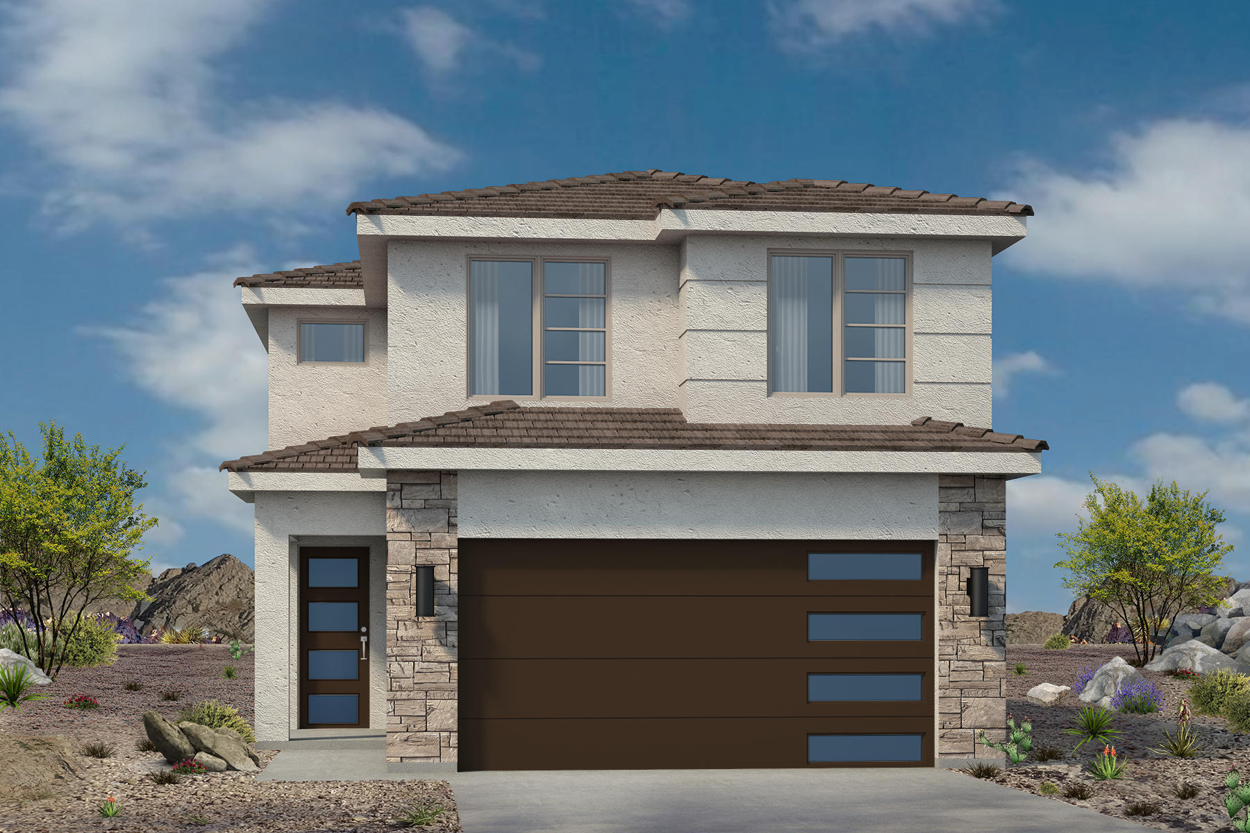 Welcome to our newest community, Crimson Trails! This move-in-ready 1,530 sqft. home features 3 bedrooms, 2.5 bathrooms, and a 2-car garage. Inside, you'll find black appliances, upgraded stained cabinets, granite kitchen countertops, tile flooring, and full landscaping already included. Buyers may also qualify for just 3.5% down when using our preferred lender, Patriot Mortgage. Don't miss your chance to own in our newest community--come check out Crimson Trails today!