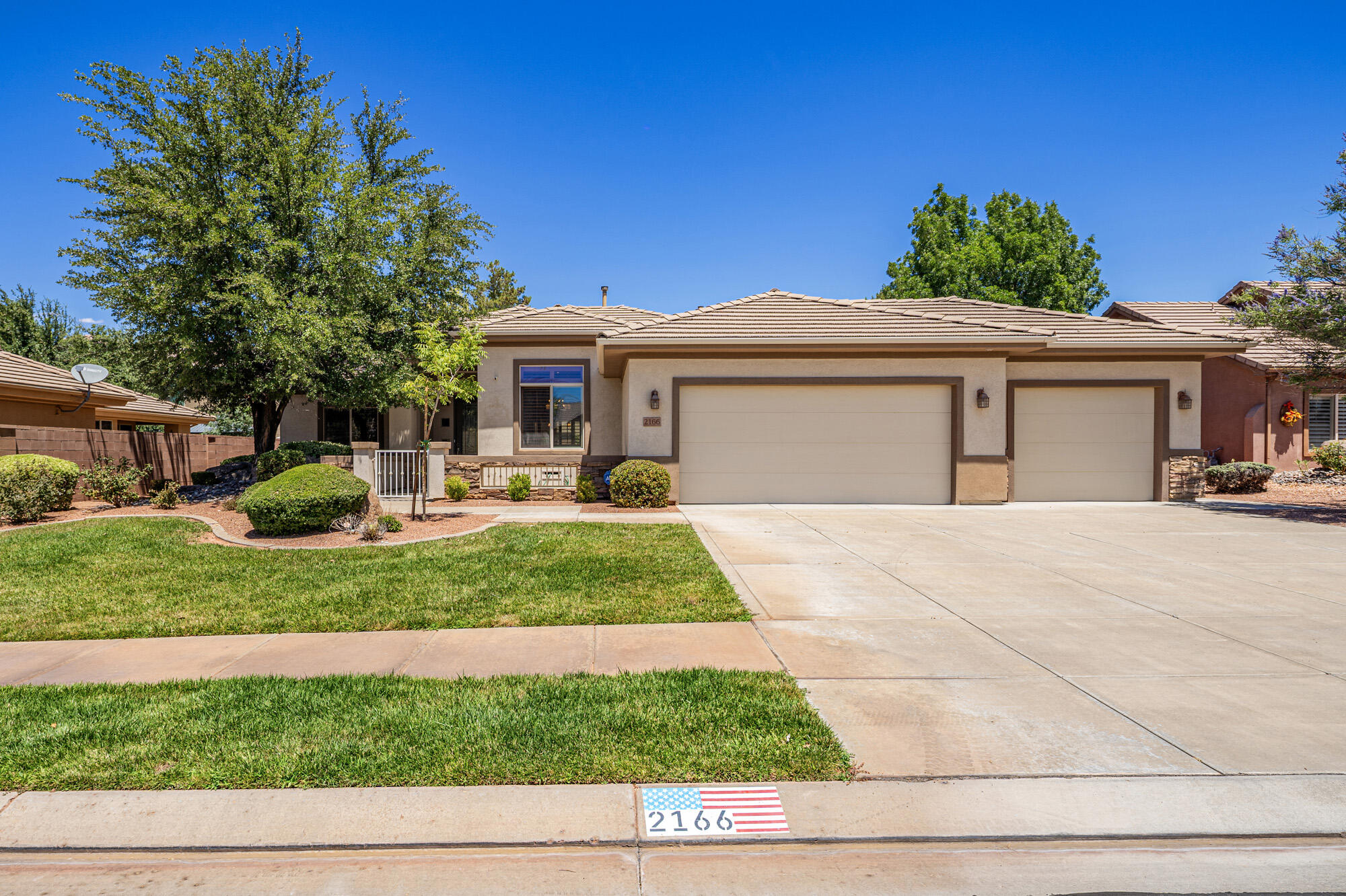 Available for immediate occupancy, this standout residence in the Stone Gate neighborhood of Seven Hills offers a rare combination of custom quality and convenient living. With a great location, the home features a unique open floor plan designed for modern lifestyles. The oversized three-car garage is a true highlight, equipped with a sink and elaborate  cabinetry. Ideally located near schools, shopping centers, hiking trails, swimming, dining, fishing and more.  This property is a must-see.'' This home has the features you only find on a custom built home.  Upgrades throughout including being plumbed for a central vac, underground drains in the yard, a sink and cabinetry in the garage, custom wood shutters and more.  This homes location combined with all its details and features is what makes this home a must see!