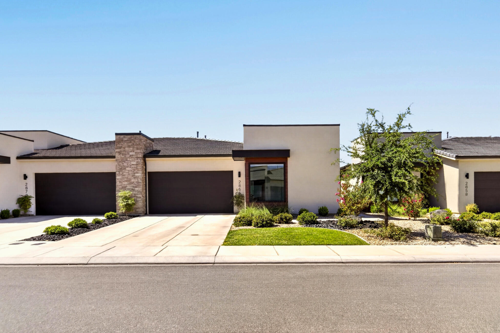 Welcome to this beautifully maintained 3-bedroom, 2-bath home in one of St. George's desirable HOA communities! Offering a functional open floor plan, this home is designed for comfortable everyday living and effortless entertaining. The spacious living areas are filled with natural light, while the well-appointed kitchen flows seamlessly into the dining and living spaces.

The private primary suite provides a relaxing retreat with an en-suite bath, while two additional bedrooms offer flexibility for family, guests, or a home office.

Enjoy a low-maintenance lifestyle with HOA amenities that include a lazy river, pool, pickleball courts and front and back yard maintenance, allowing you more time to relax and enjoy the community pool. Whether you're looking for a full-time residence, a second home, or an investment property, this home offers the perfect combination of comfort, convenience, and easy living.

Ideally located near shopping, dining, parks, golf, and all that St. George has to offer, this is an exceptional opportunity to enjoy Southern Utah living at its best!